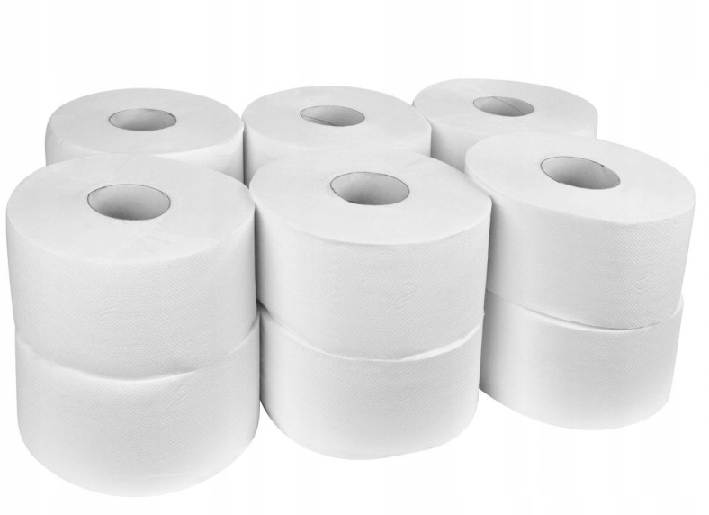 

Papier toaletowy Jumbo Celuloza 2W 80m 12 rolek