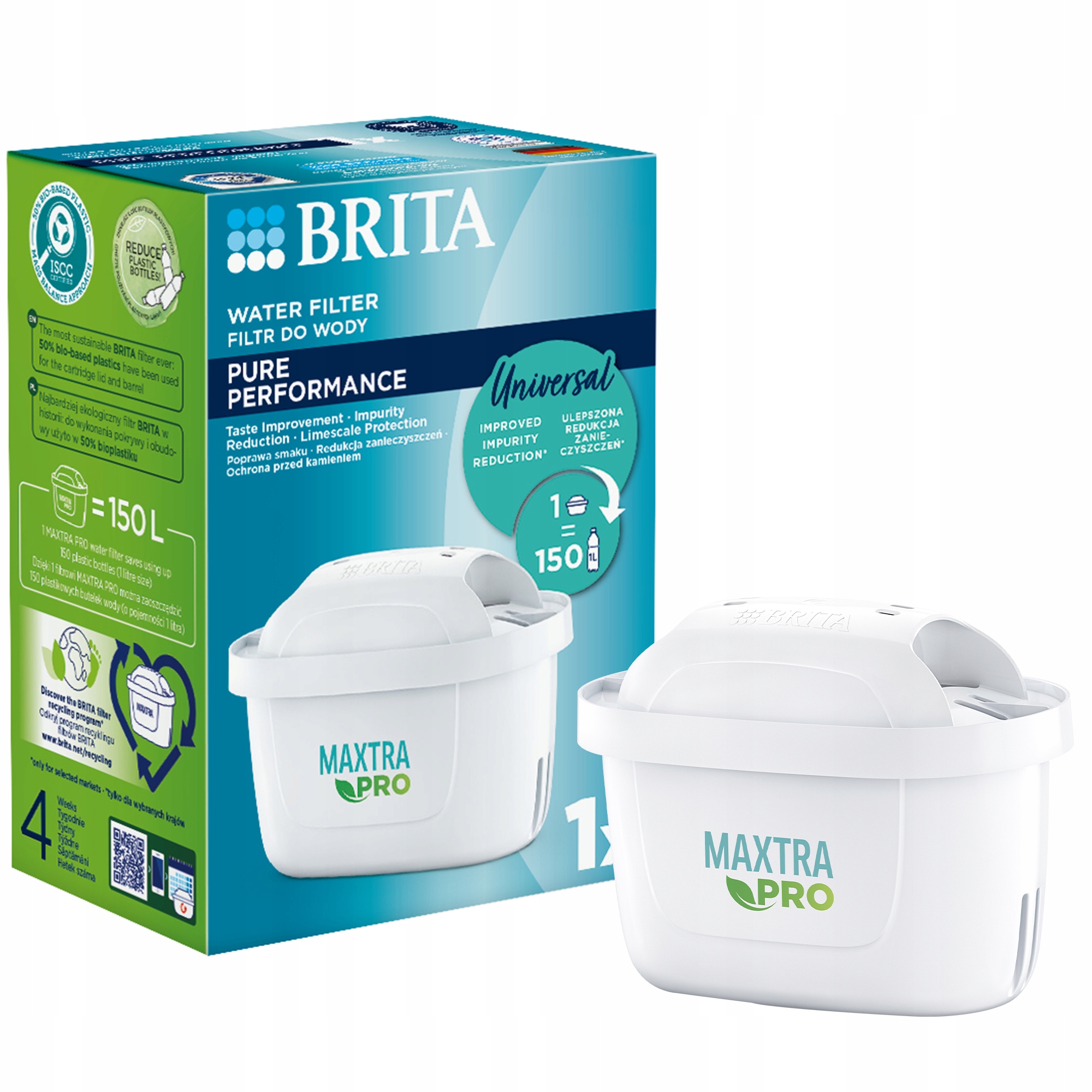 Wkład Brita Maxtra Pro Pure Performance do dzbanka Brita Marella 1x