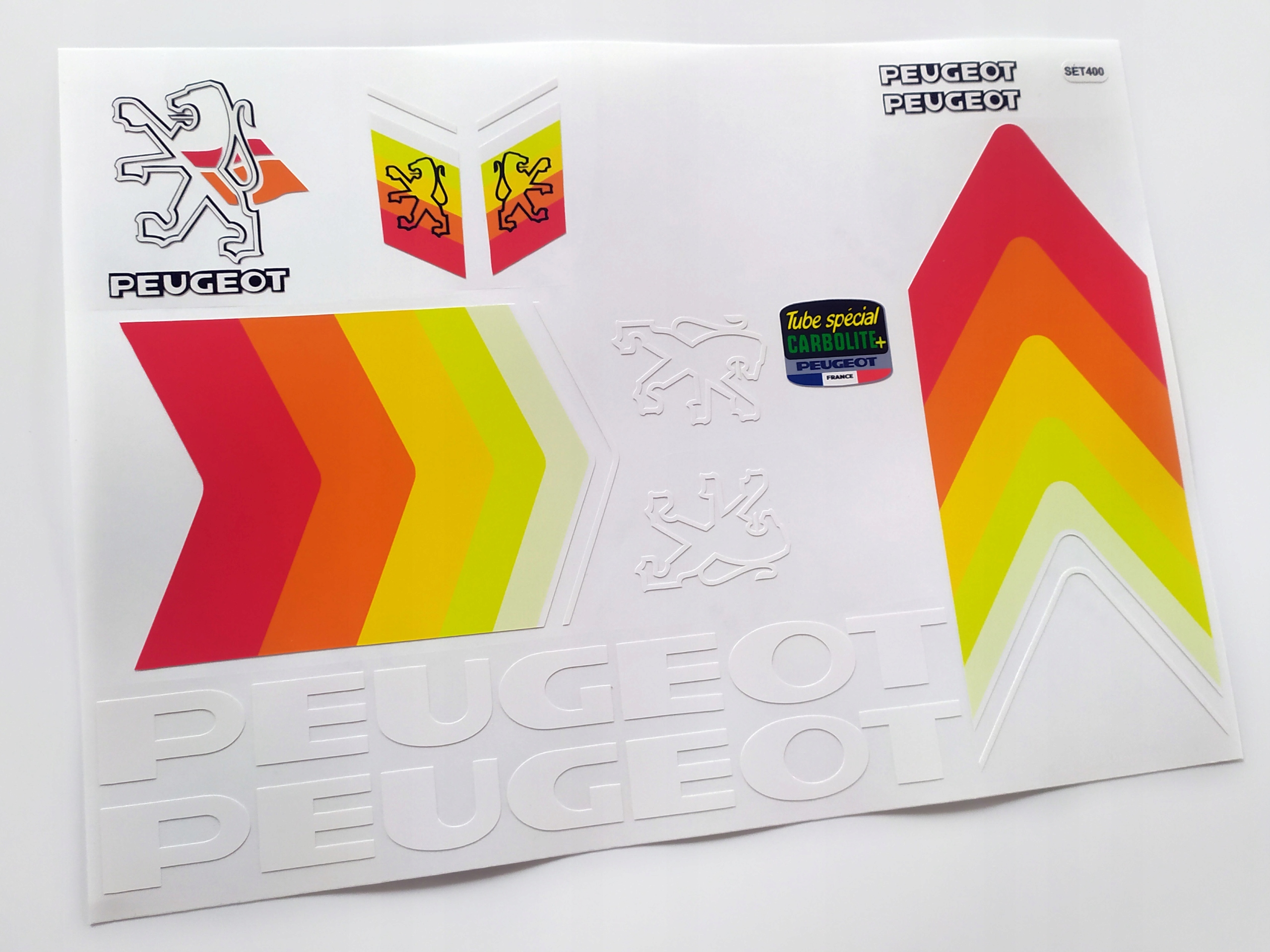 Peugeot naklejki na rower Peugeot naklejka set 400