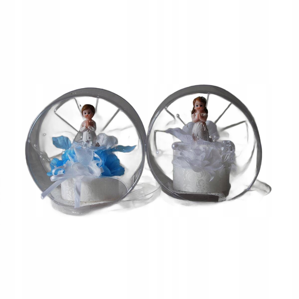 Stroik na tort taśma - komunia dziewczynka