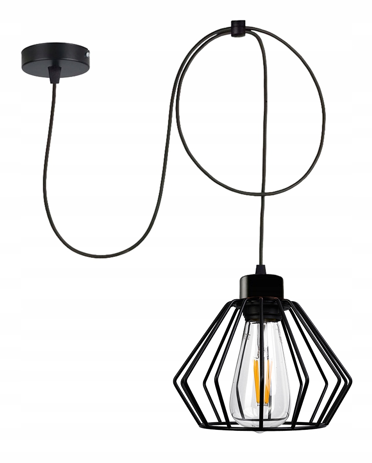 

Lampa Wisząca Sufitowa Żyrandol Led Diament