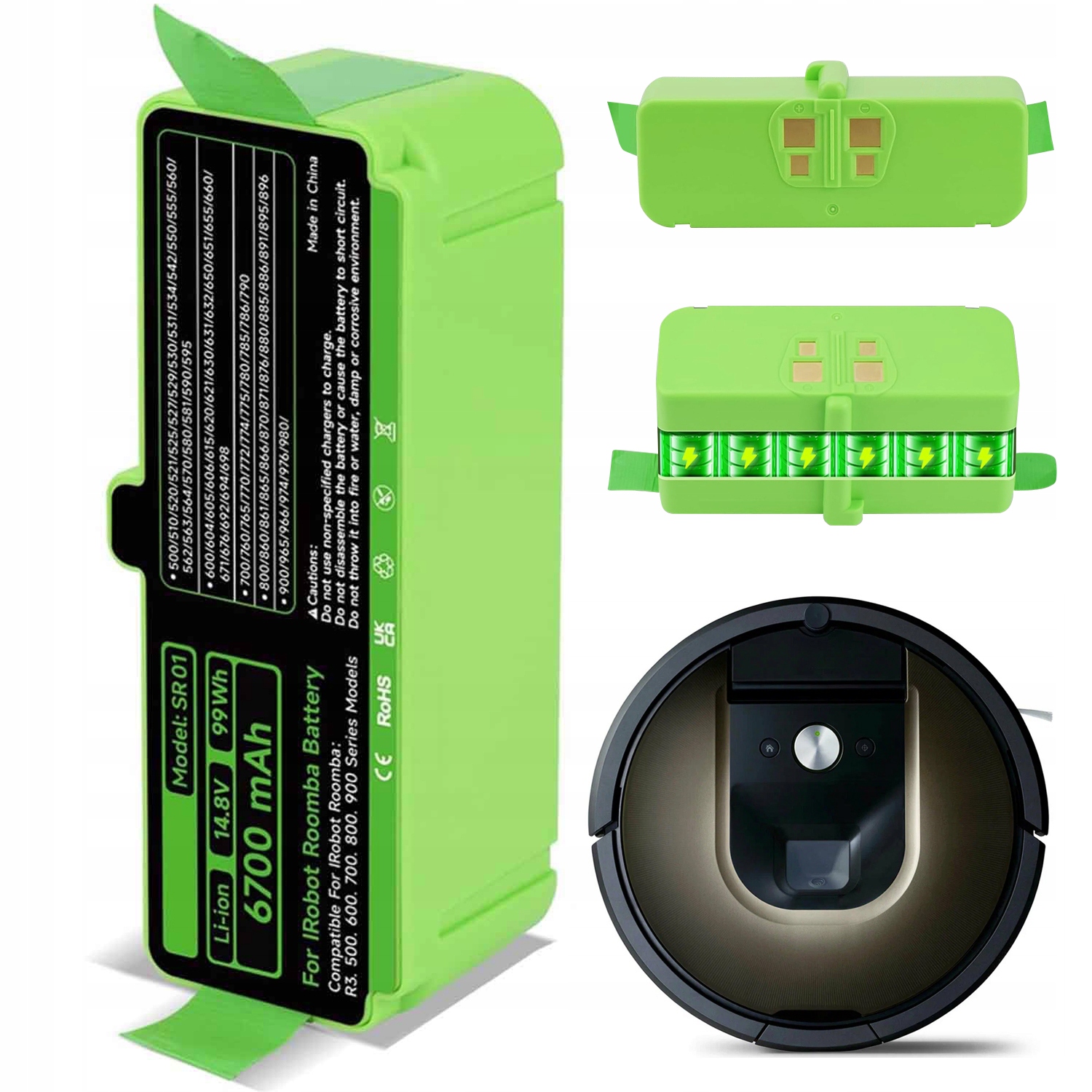 Akumulátor 6700 Mah Pro Irobot Roomba Řady 500 600 700