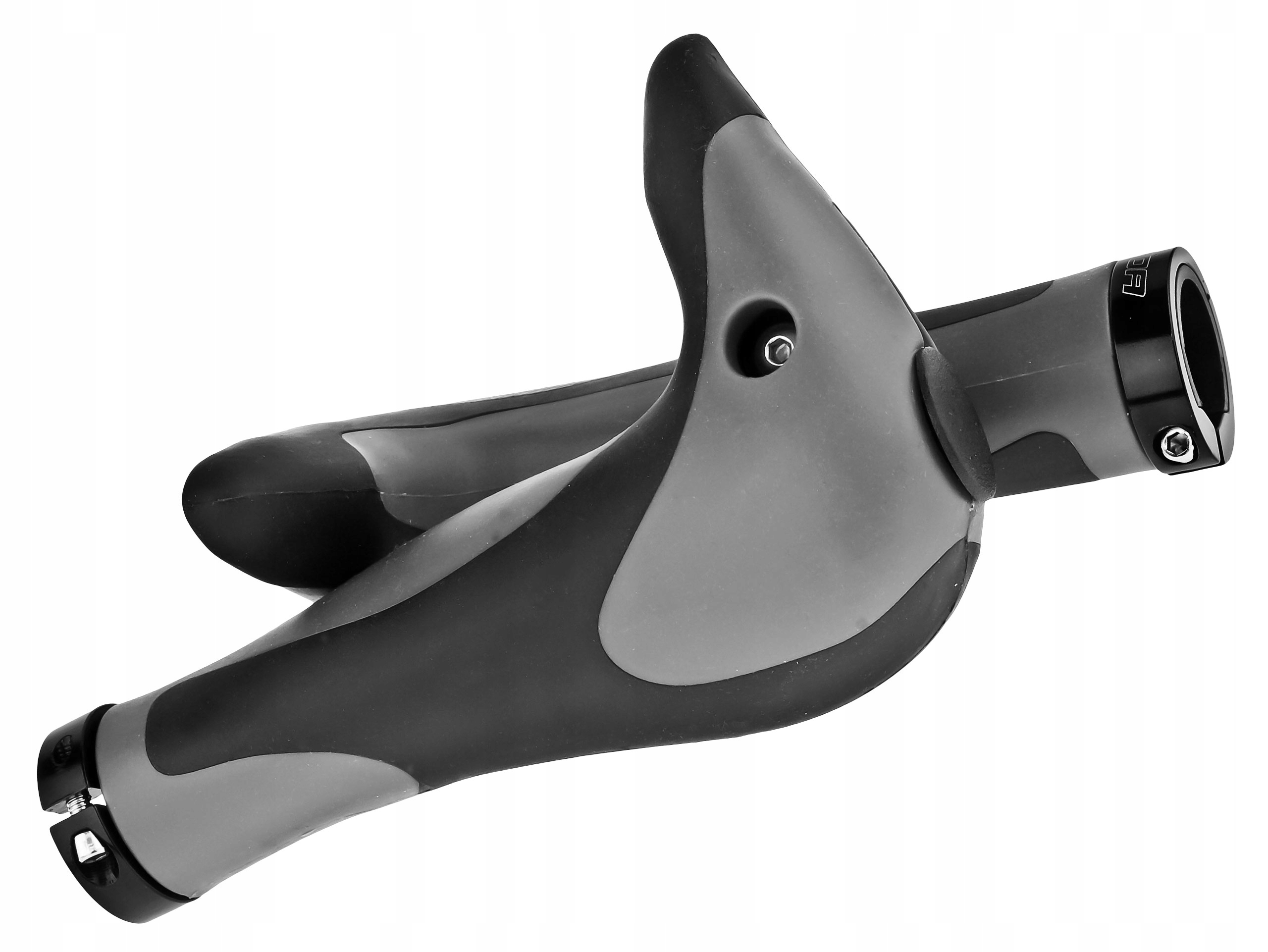 CHWYTY GRIPY KIEROWNICY ROWEROWE MERIDA GP-MD014 PRZYKRĘCANE Z ROGAMI Model GP-MD014