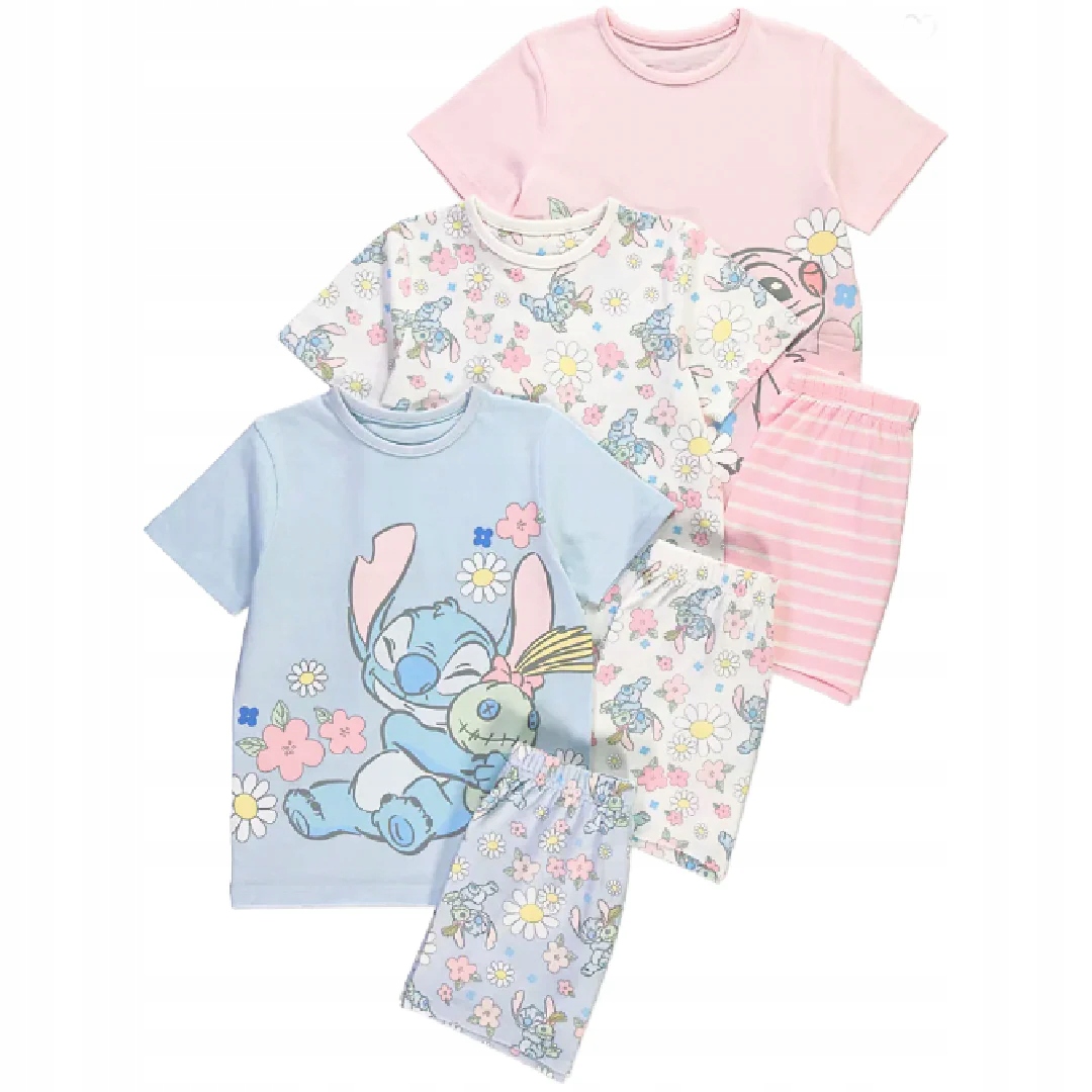 George 3 pak piżama bawełniana dziewczęca Lilo i Stitch 3 140-146