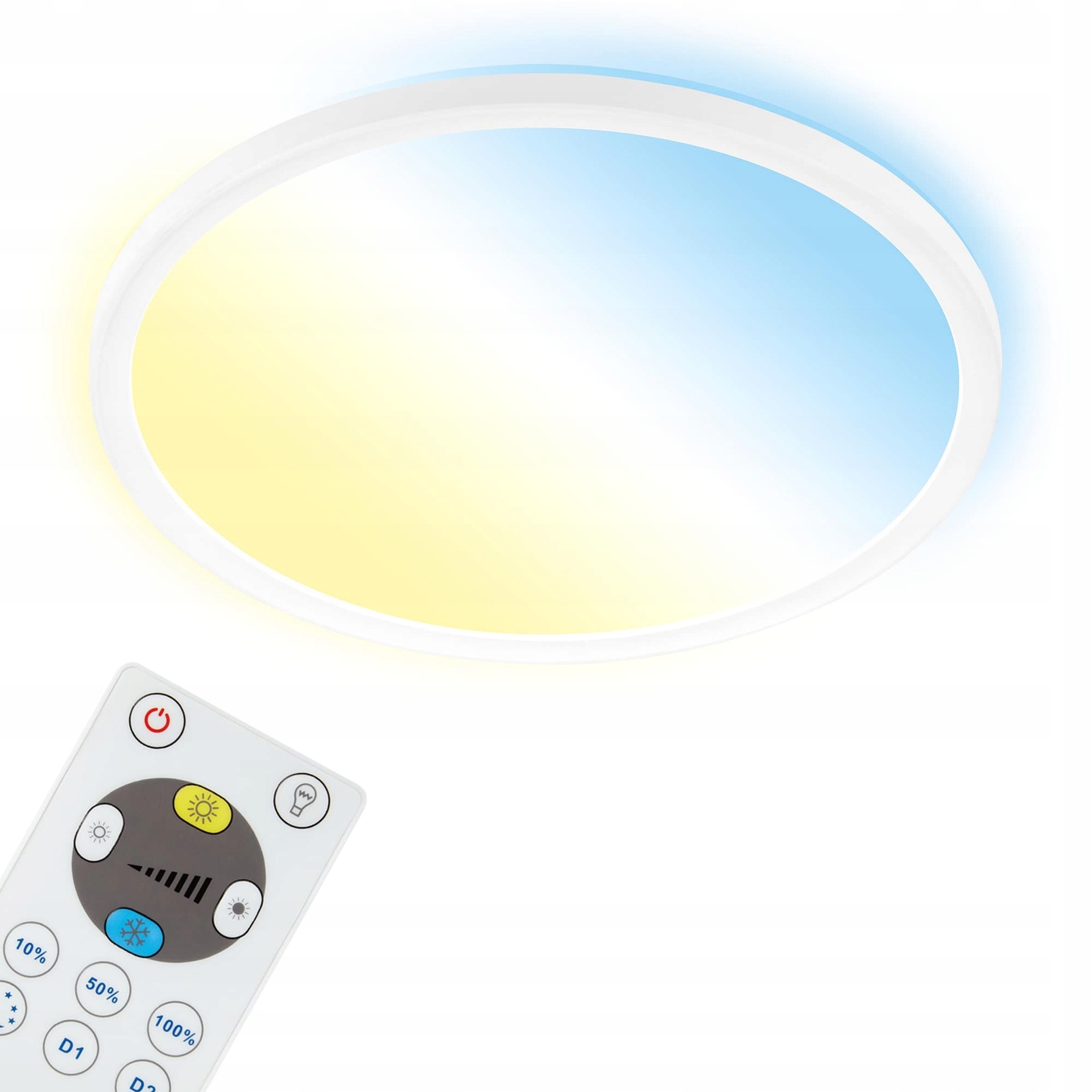 Led panel Briloner Slim Cct 18W 2400lm 29,3 cm biely