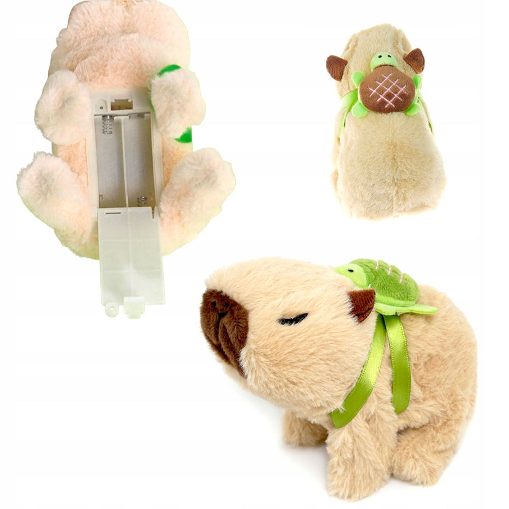 KAPIBARA ZABAWKA INTERAKTYWNA SKACZE WYDAJE KAPIBAROWE ODGŁOSY MASKOTKA