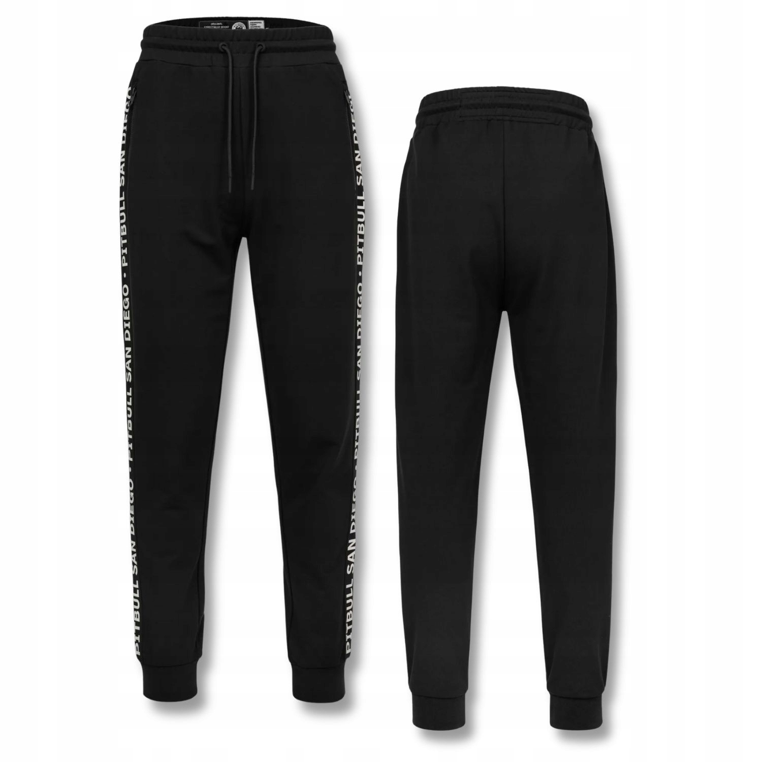 Pánské teplákové kalhoty Pitbull Tape Parker regular střih lampasy XL