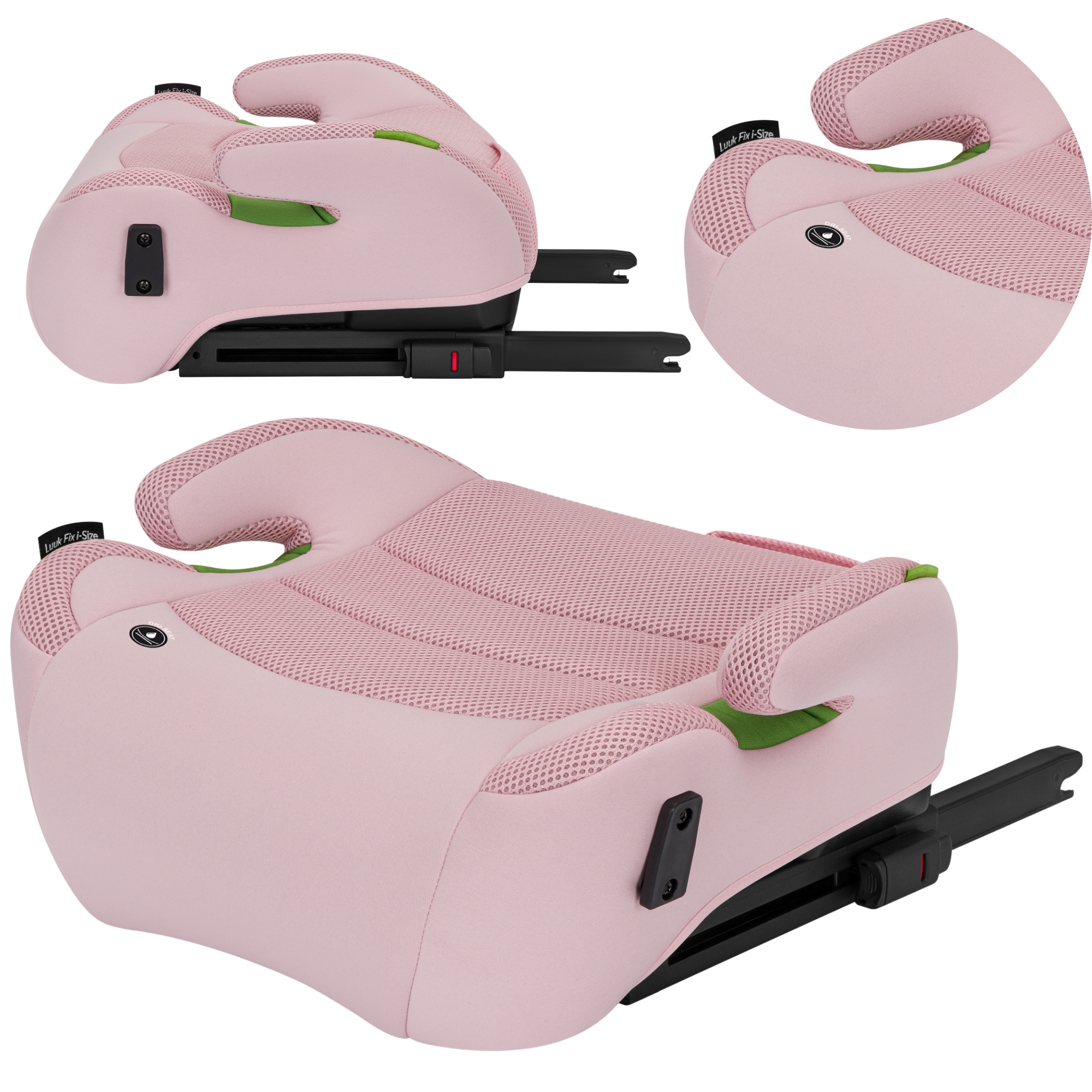 Lionelo Fotelik samochodowy siedzisko podstawka Luuk i-Size isofix Pink