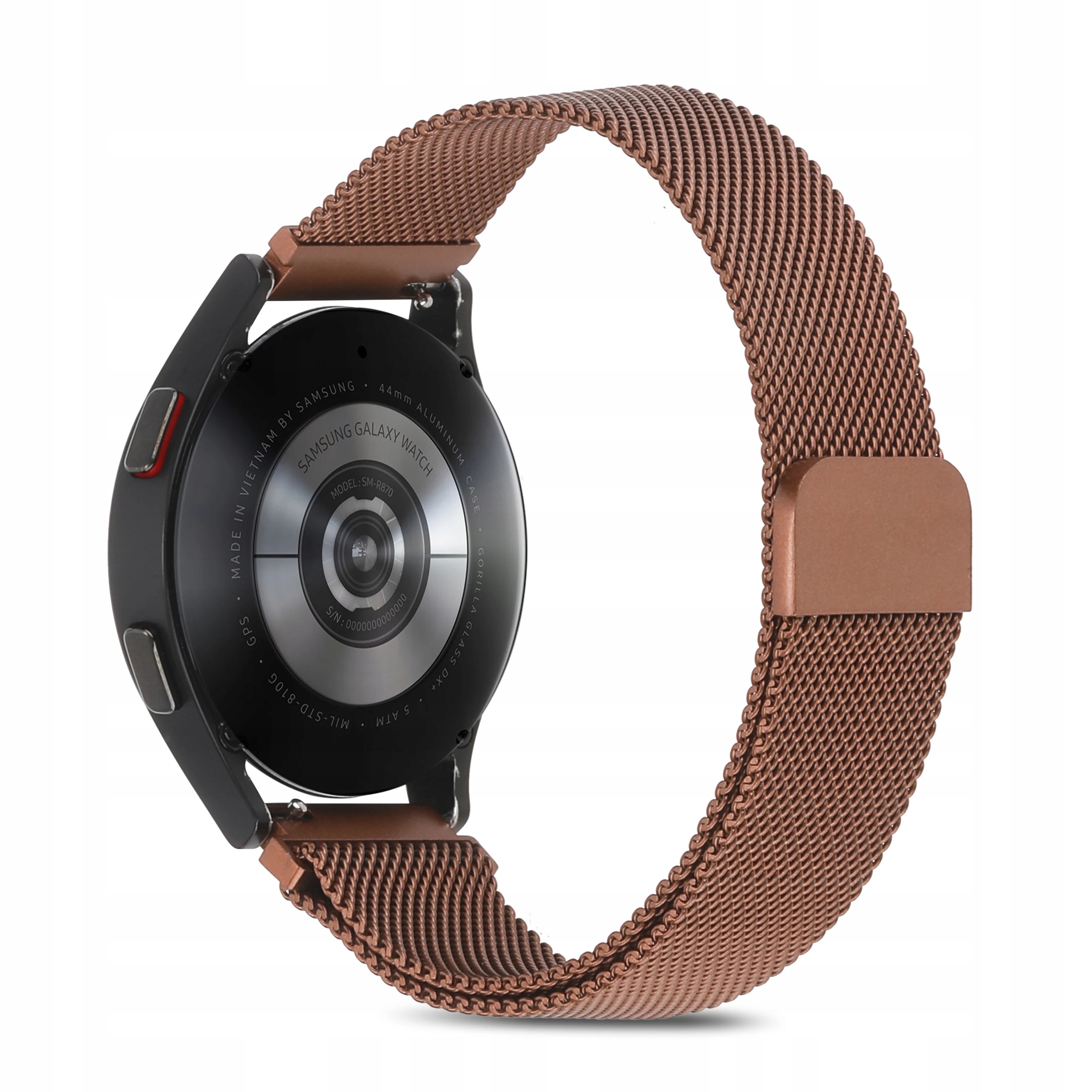 PASEK BRANSOLETKA DO SMARTWATCH 20mm - COFFEE