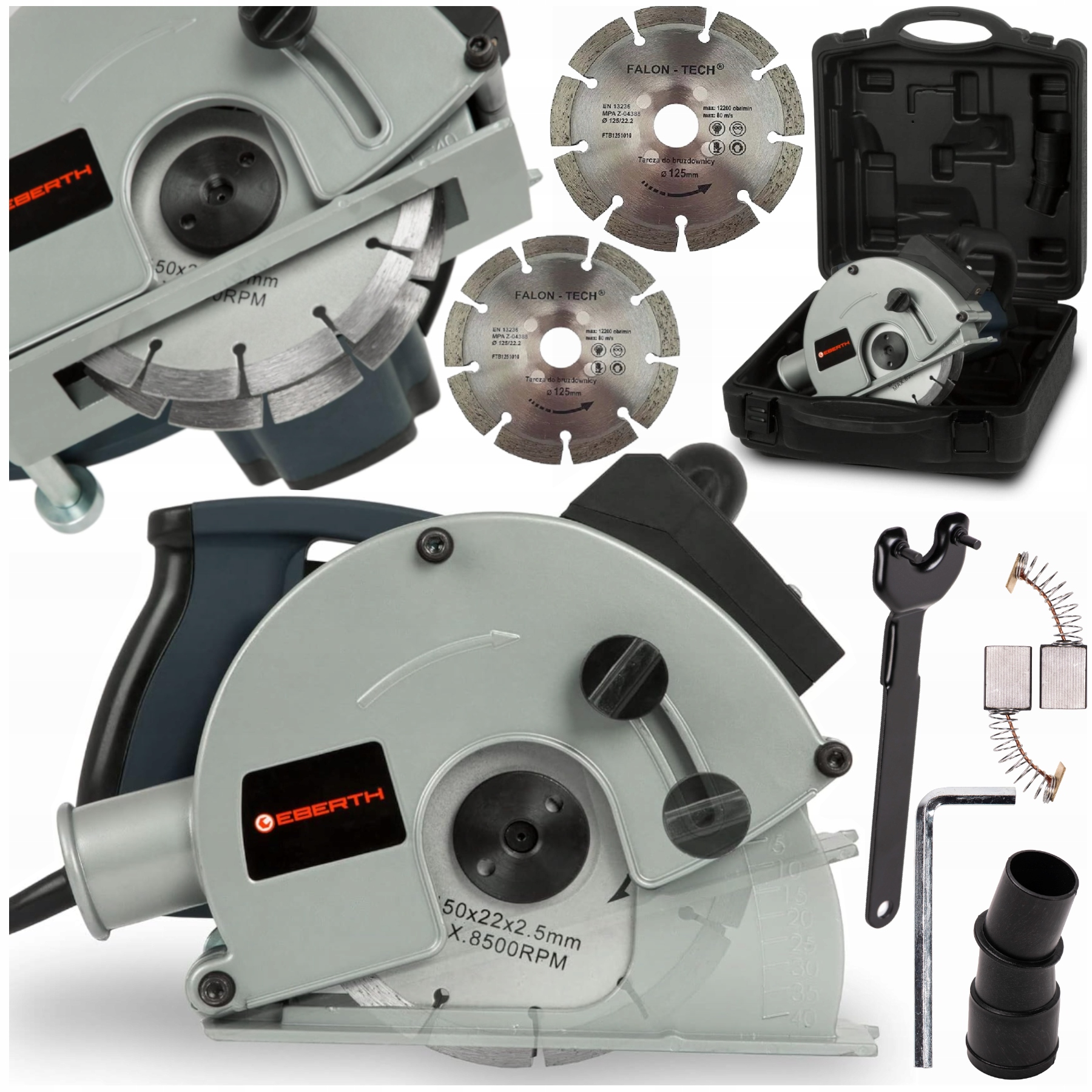 Elektrická Brázdička S Kufrem A Příslušenstvím 3500W Sada Nářadí