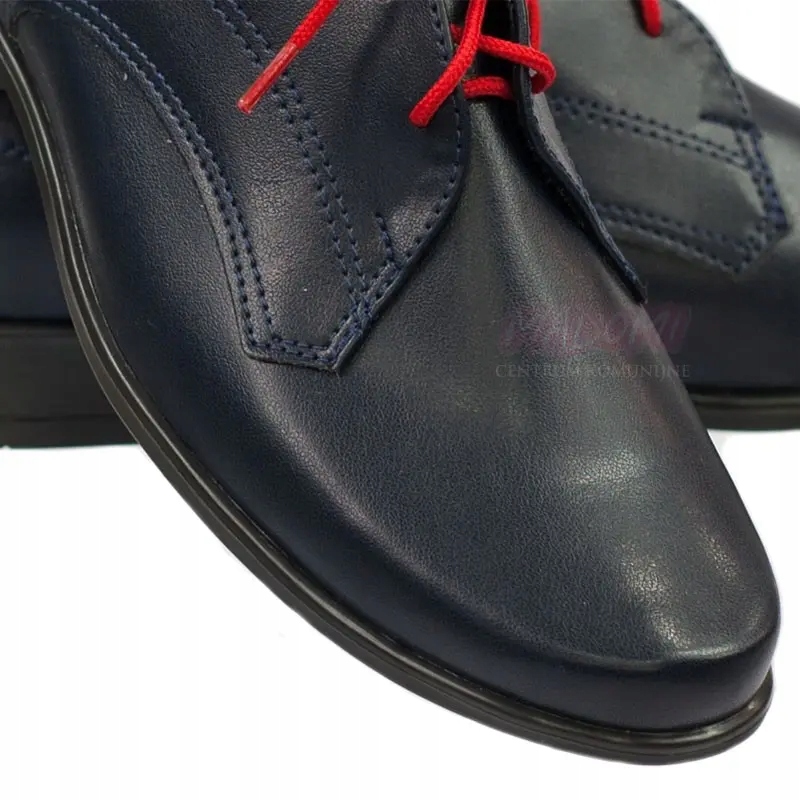 Buty wizytowe dla chłopca chłopięce okolicznościowe komunia granat OM12-36 Rozmiar (new) 36