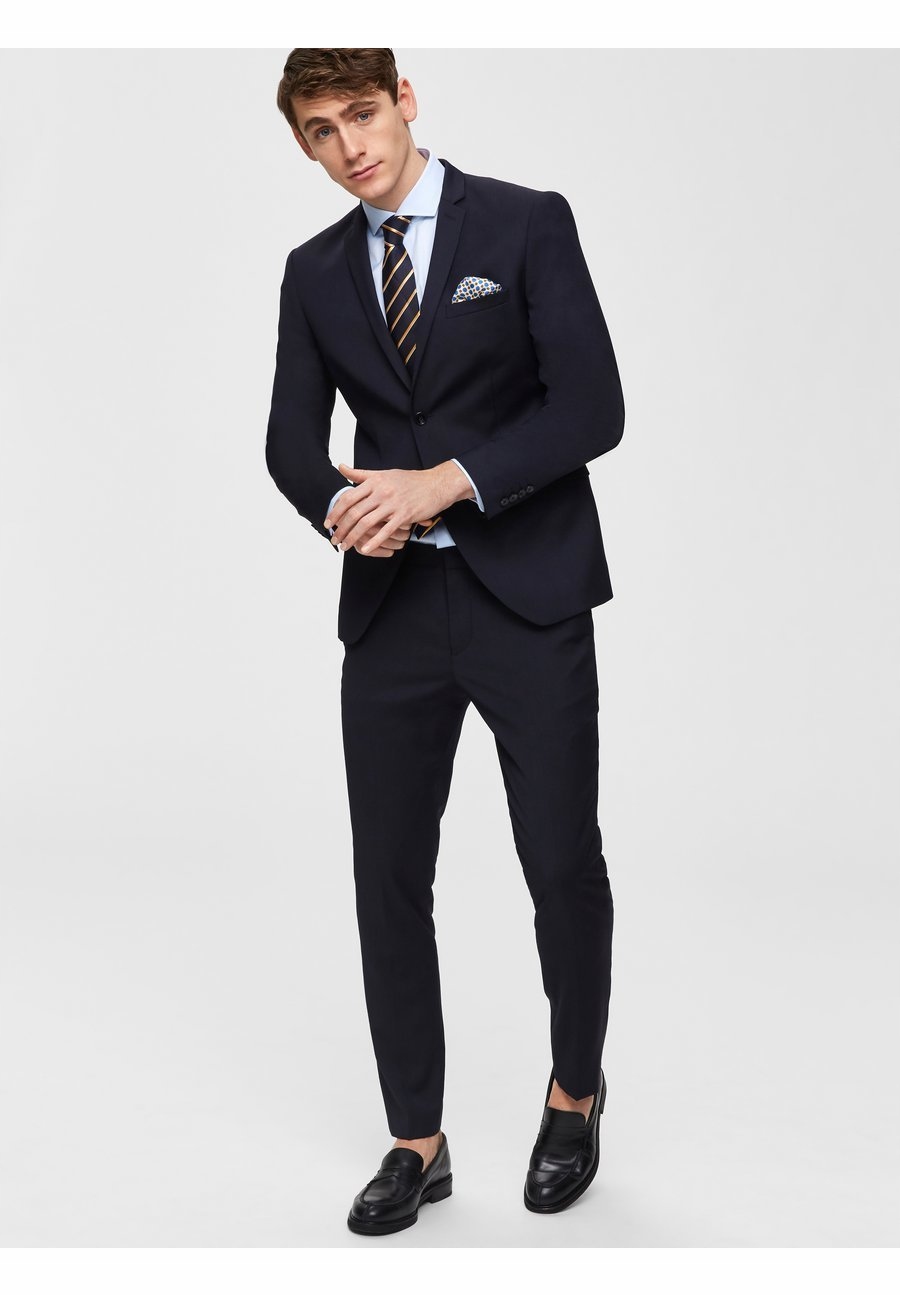 Selected Homme Černé Kalhoty S Příměsí Vlny ZT2 38