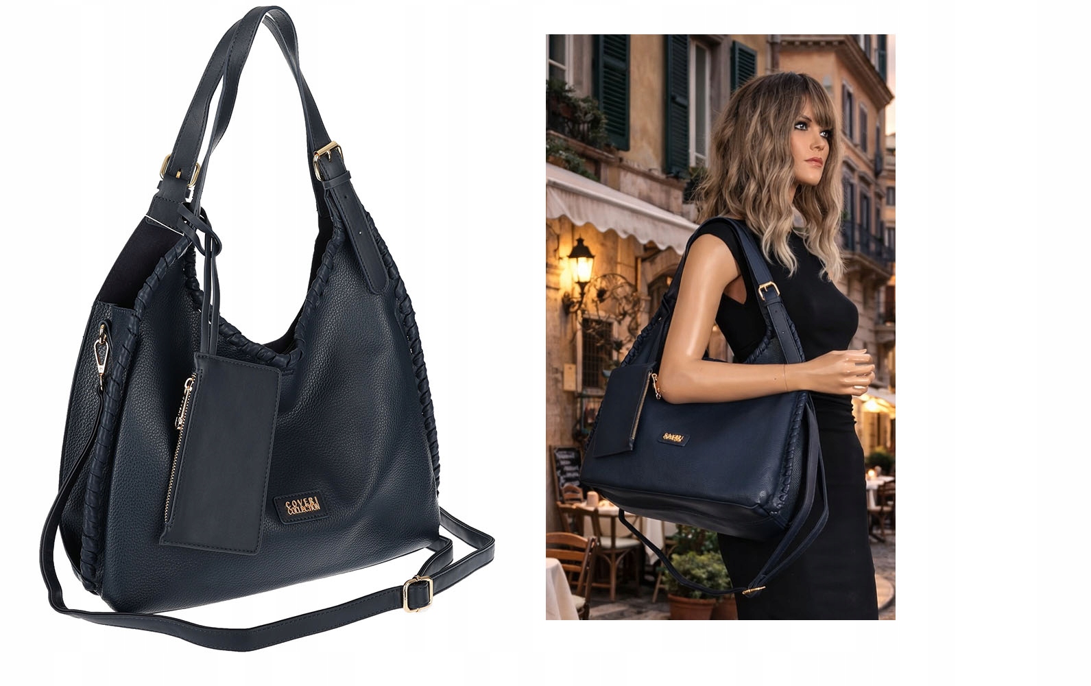Dámská kabelka Přes Rameno Taška Shopper Taška přes rameno CC6693 Tmavě modrá