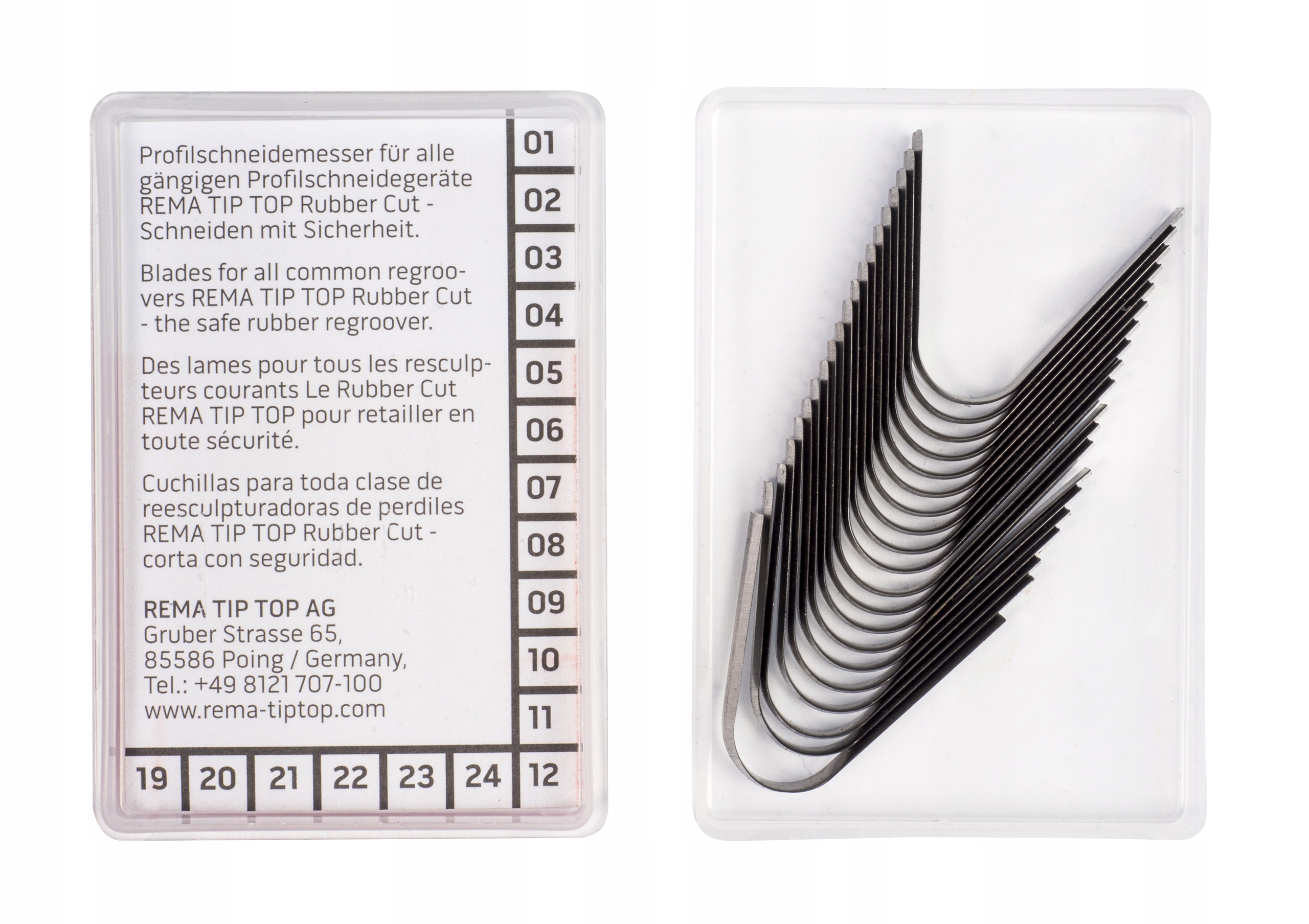 Nożyki do nacinarki bieżnika opon R4 20szt TIP TOP Marka Rema Tip Top