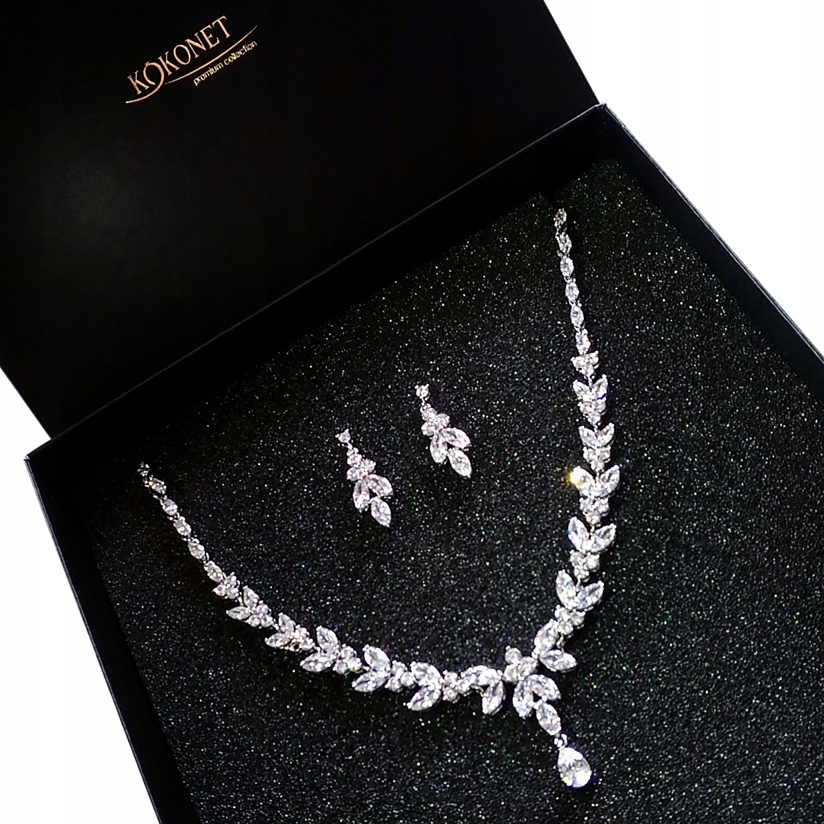 KOMPLET boho DELIKATNY NASZYJNIK srebrny kolczyki