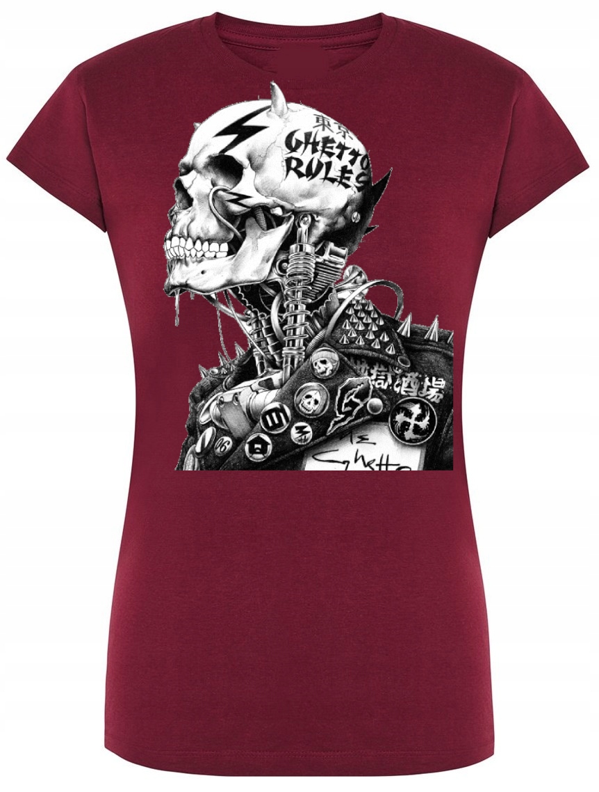 

T-Shirt damski nadruk Punk Czaszka Rozm.XXL