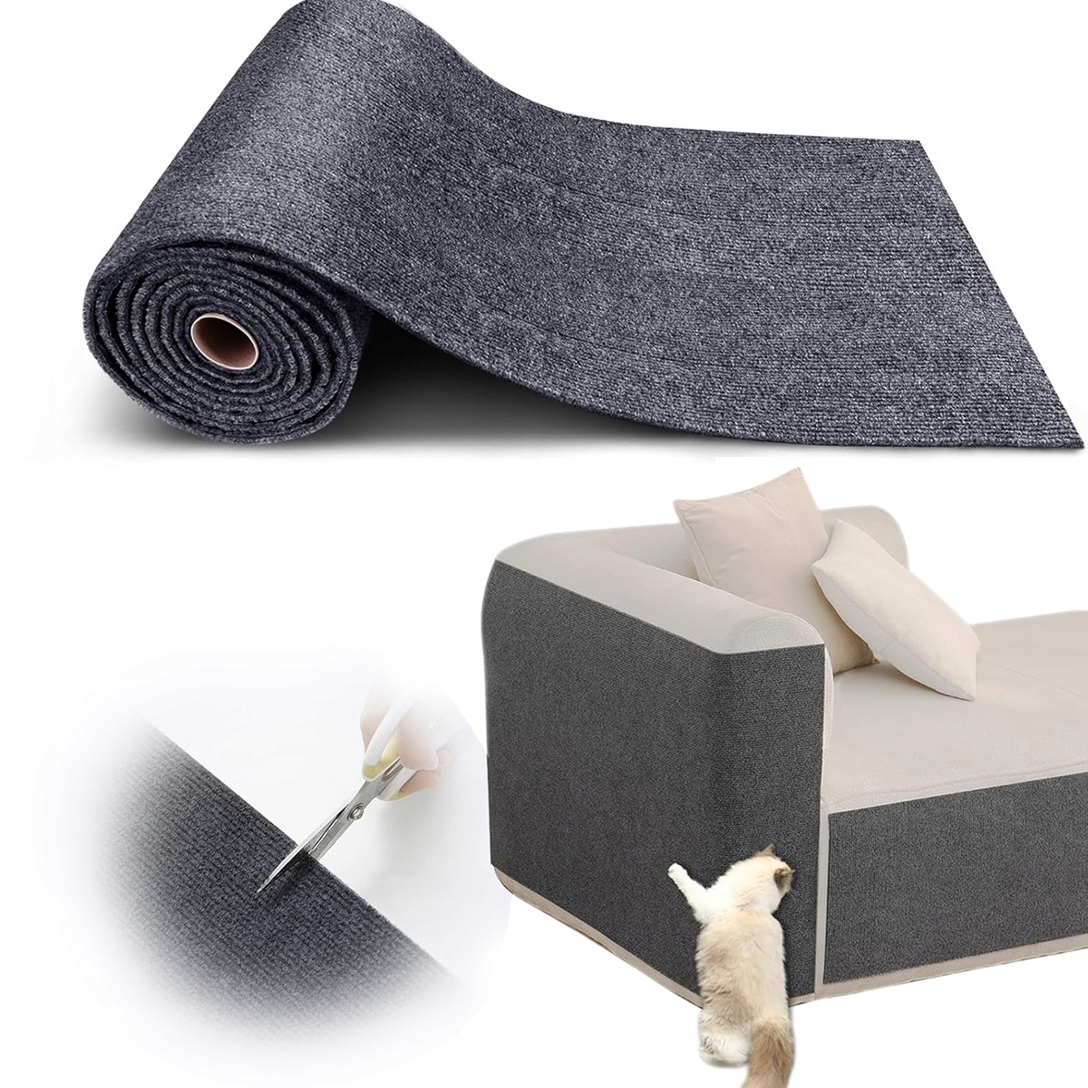 Levně Samolepicí ořezávací škrabací podložka pro kočky Podložka 200x40 cm XXL