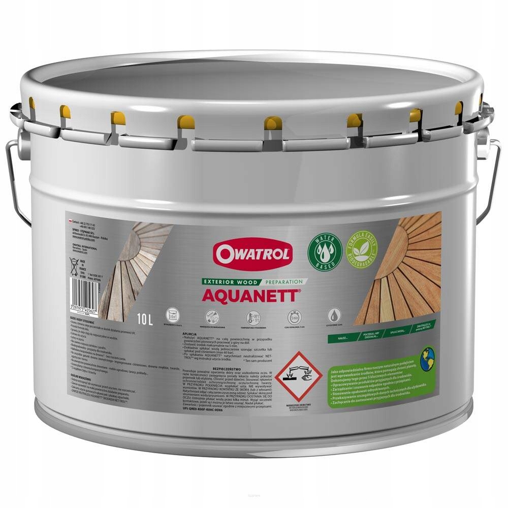 Čištění Dřeva Aquanett Odstranění Oleje Owatrol 10 L