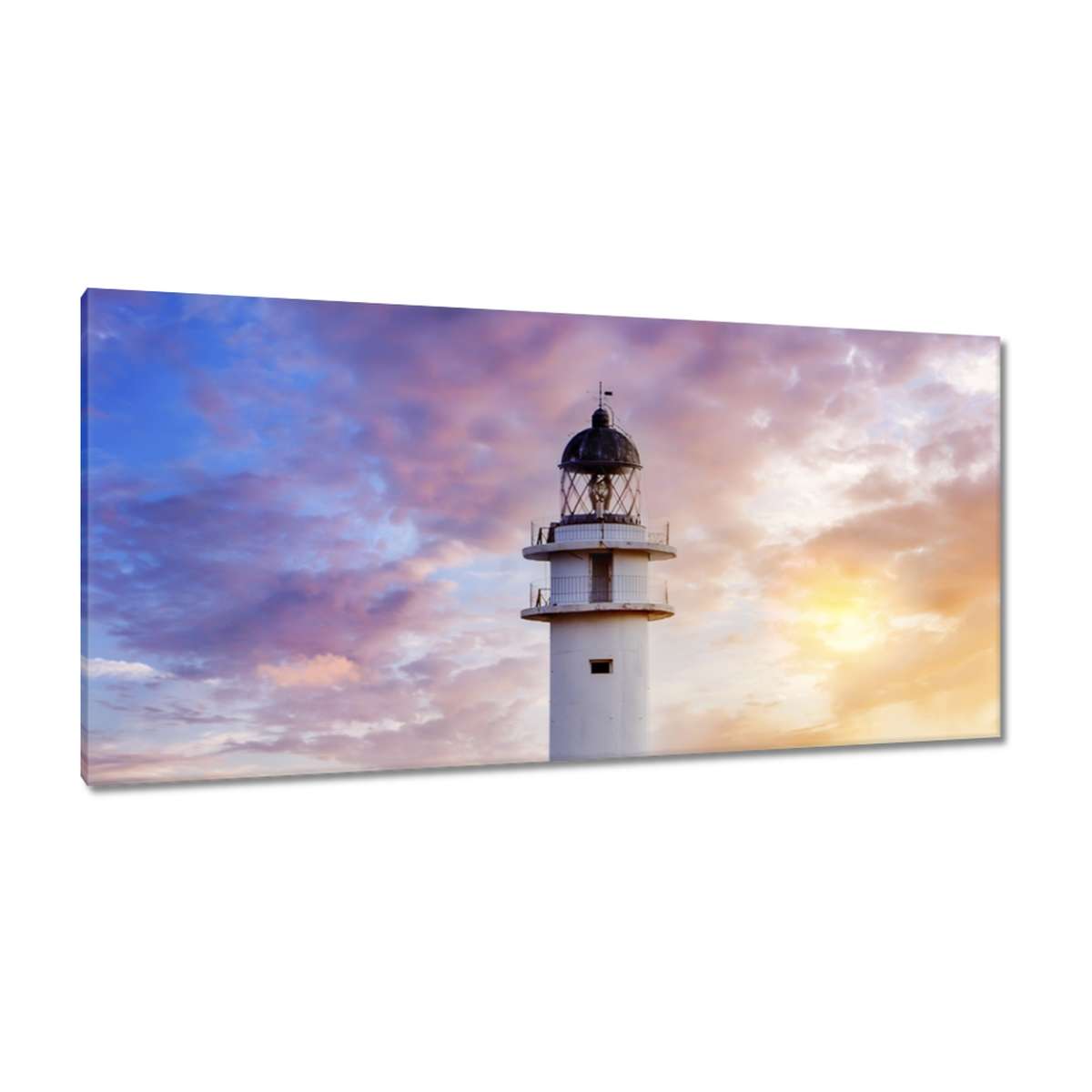 Obrazy 115x55 Maják západ slunce
