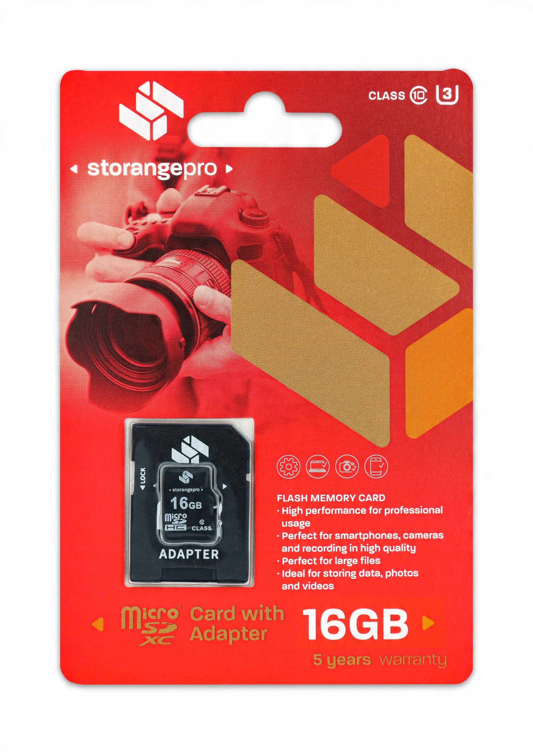 

Karta pamięci Storange Pro micro sd 16gb UHS-1