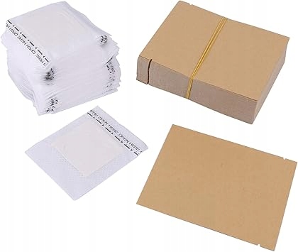 Lyseekia Zestaw 100 filtrów do kawy + torebki papierowe kraft