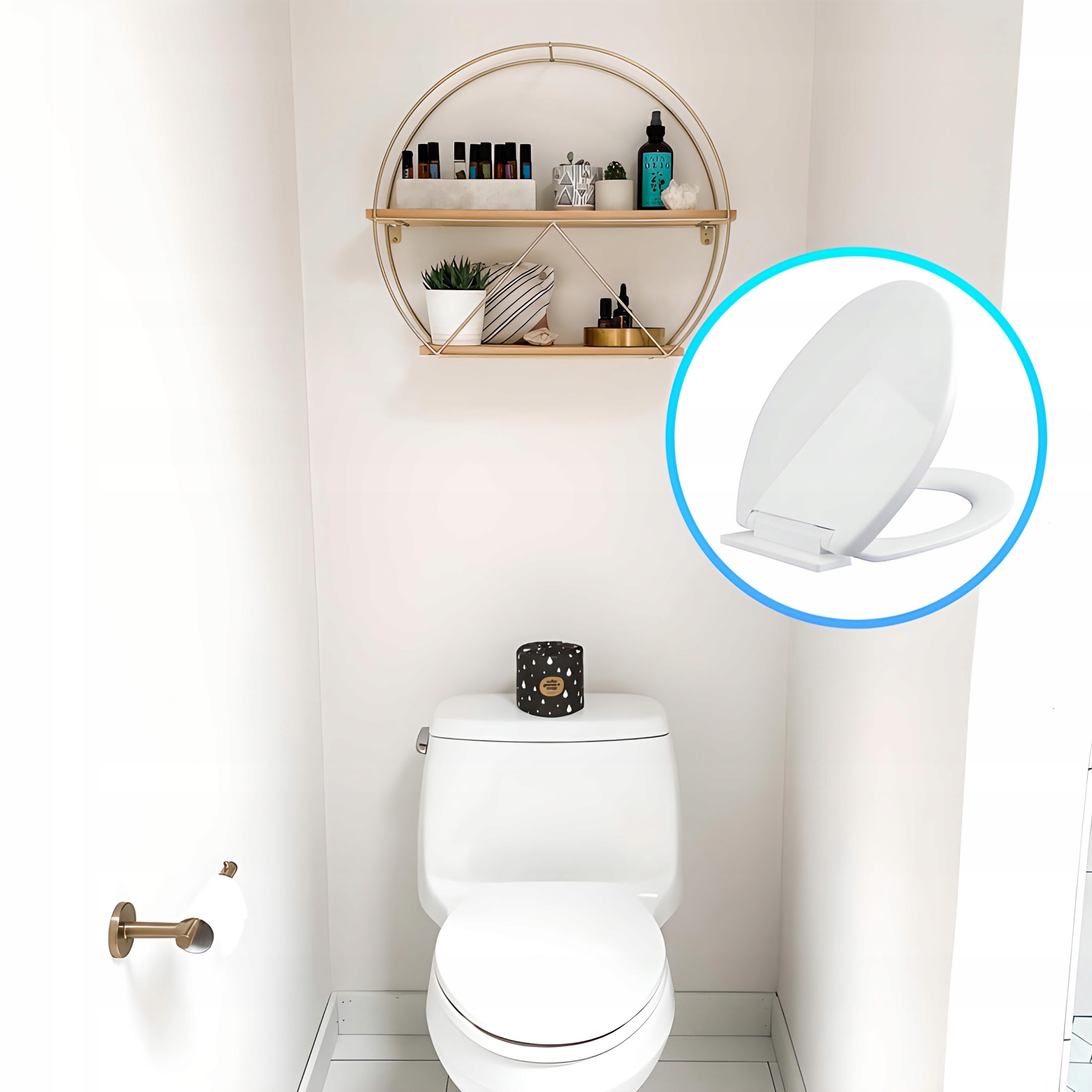 UNIWERSALNA TWARDA DESKA SEDESOWA KLAPA DO WC WOLNOOPADAJĄCA BIAŁA Materiał wykonania inny