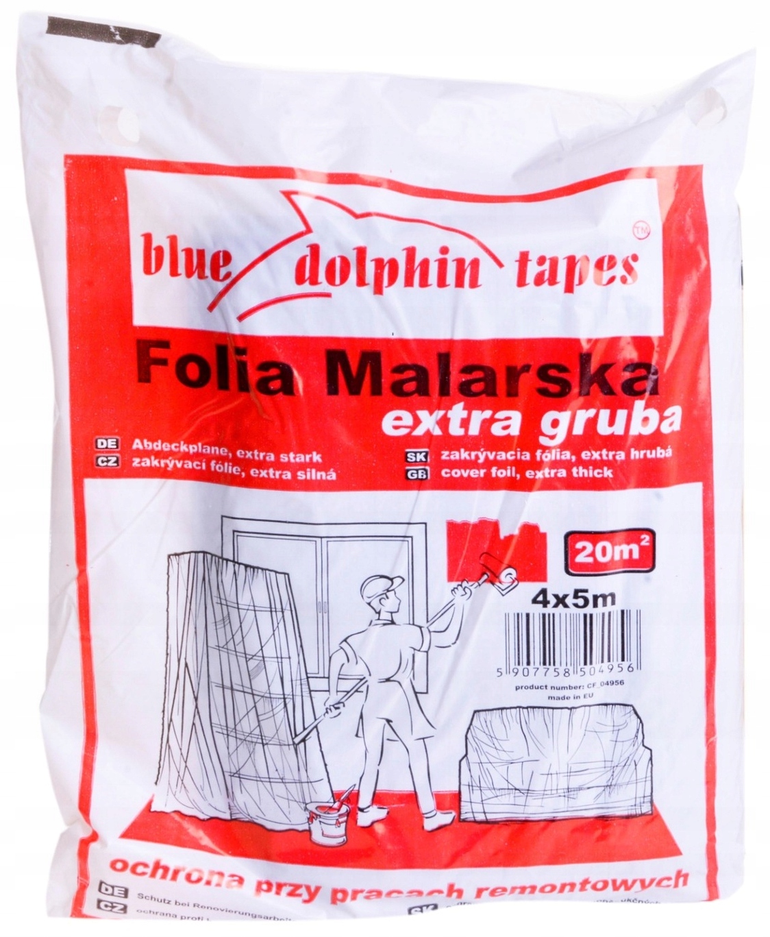 

Folia Malarska Extra Gruba Blue Dolphin 4M X 5M