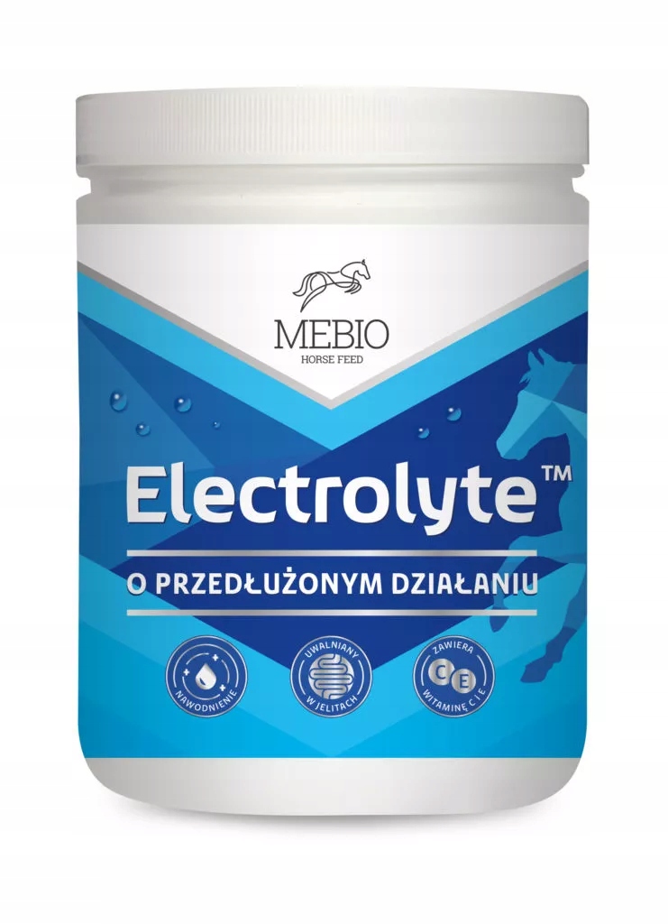 Mebio Electrolyte+ elektrolity przedłużone uwalnianie dla koni horse 1 kg