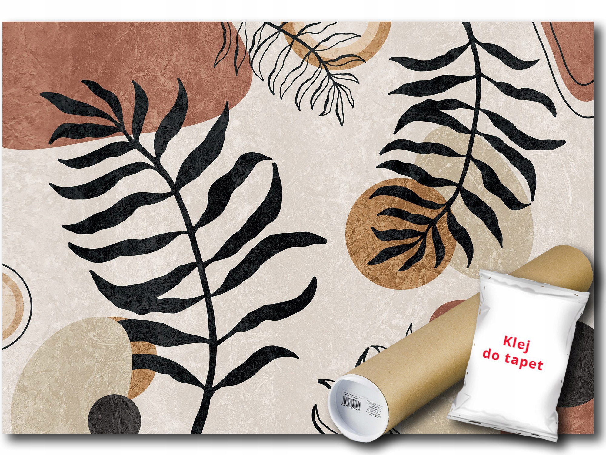 Vinylová Fototapeta Listy Kresba Boho 416x290