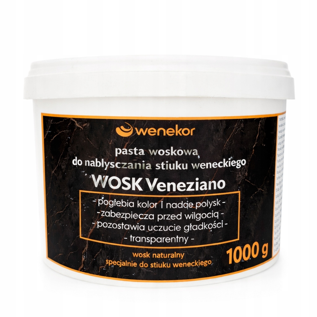 Wosk Dekoracyjny, Połysk Do Stiuku, Pasta 1,0 Kg