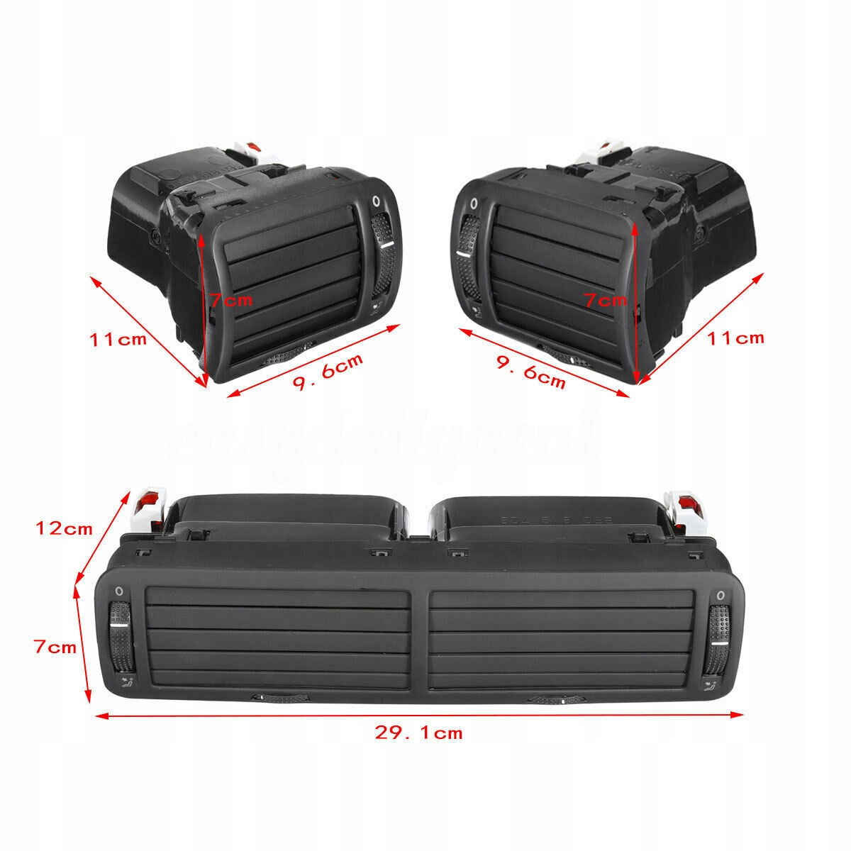 3x - Комплект вентиляційних решіток VW Passat B5 1996-2005