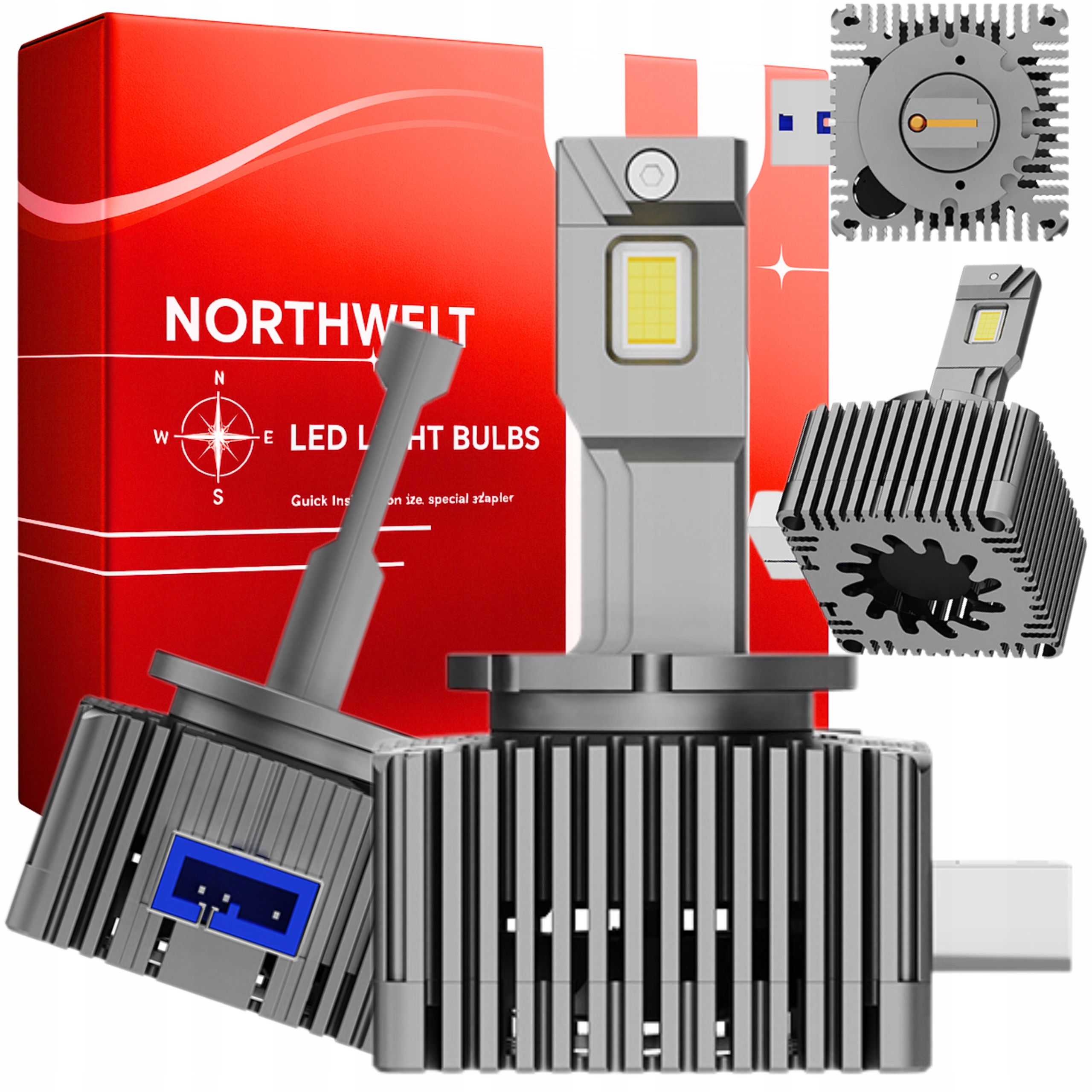 Led Žárovky D8S Canbus Xenonová Žárovka Bílé Světlo Homologace 12V Silné
