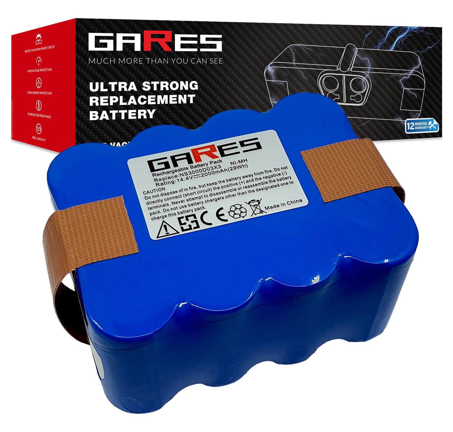 Baterie Akumulátor pro Carneo CS-KSB001VX M-Robot XR210 3Ah