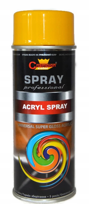 

1023 Ral Żółty Połysk Akryl Farba Spray 400 ML