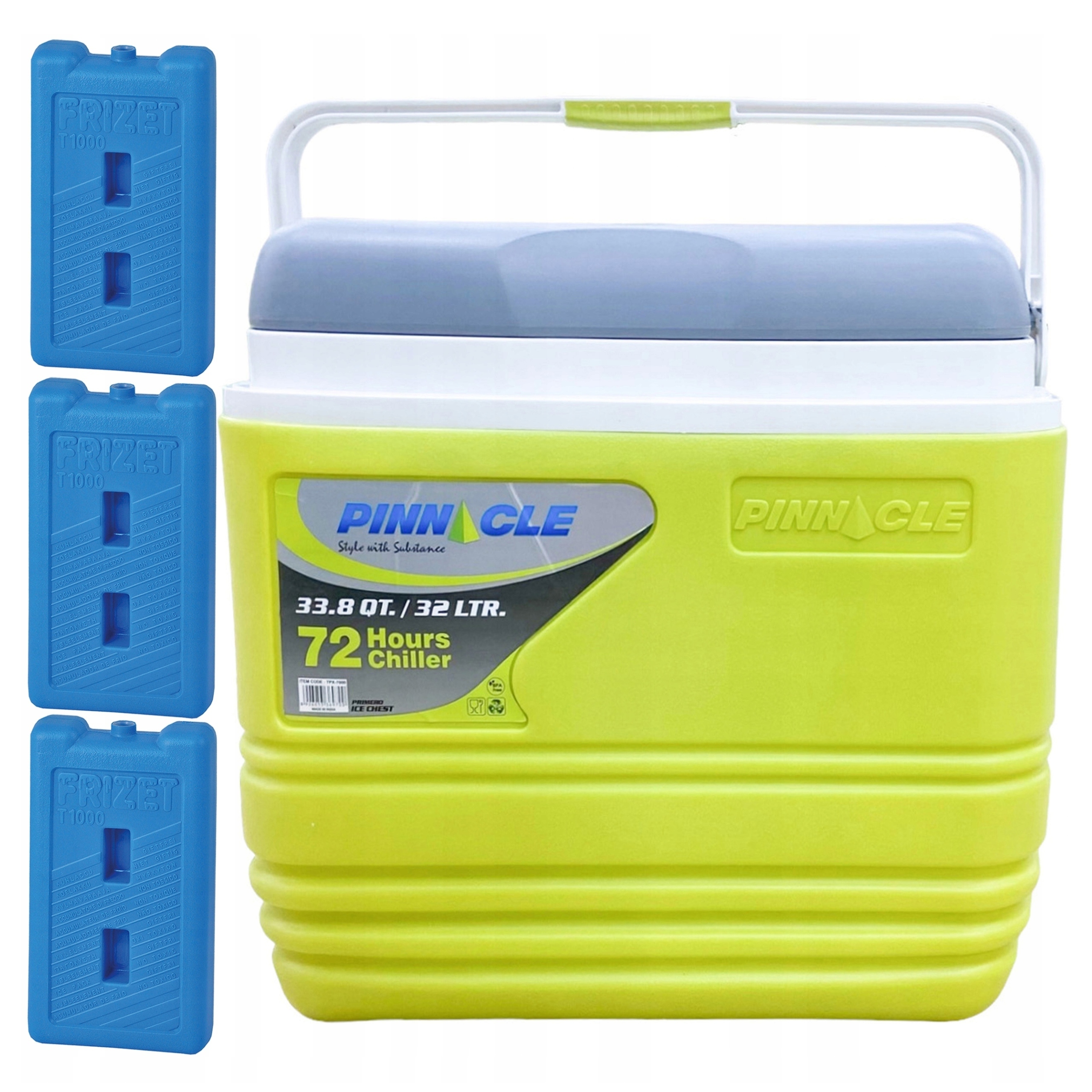 Turistická lednička Pinnacle TPX7000 32L zelená plus 3 chladicí vložky
