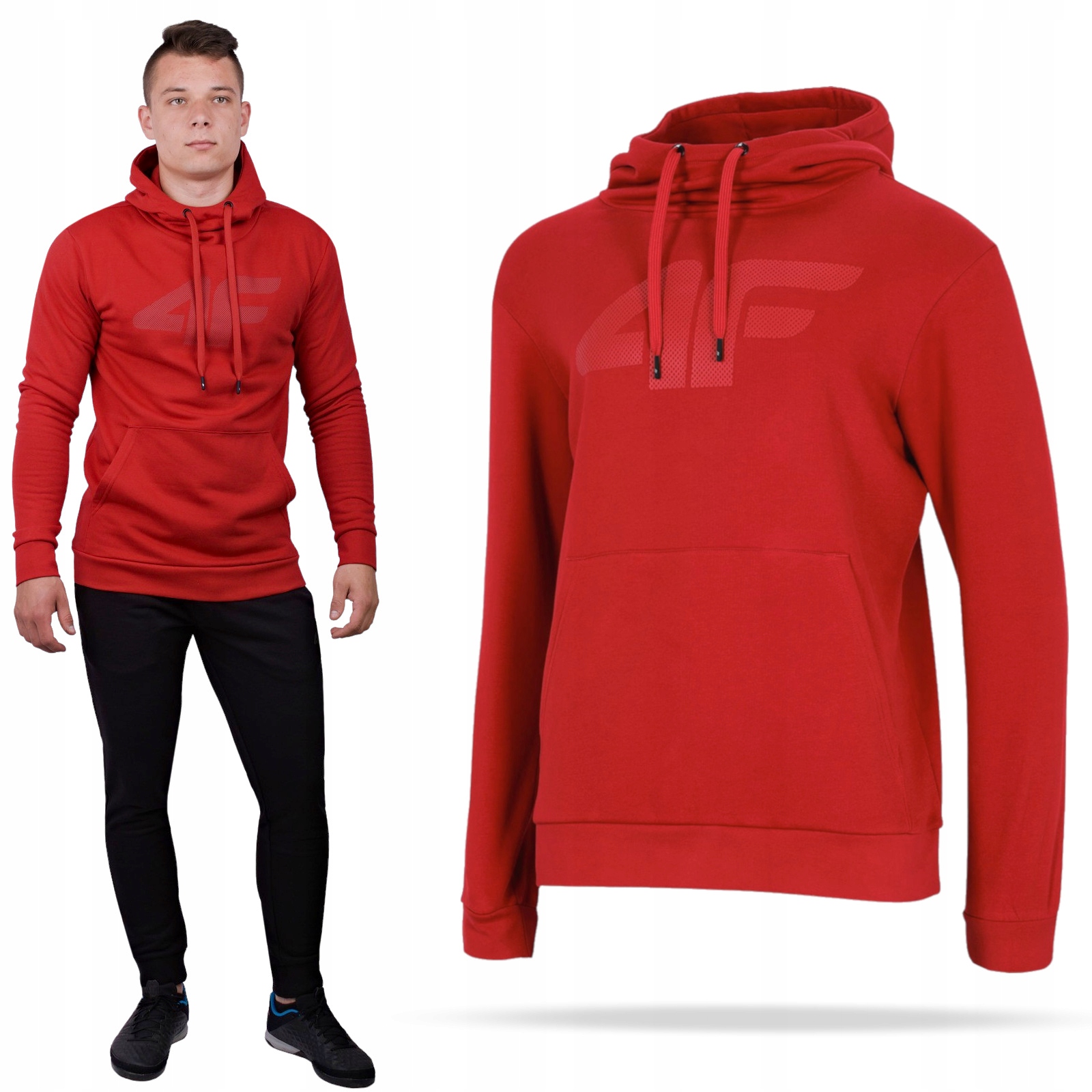 

Bluza Męska 4F Z Kapturem Bawełniana Wkładana M