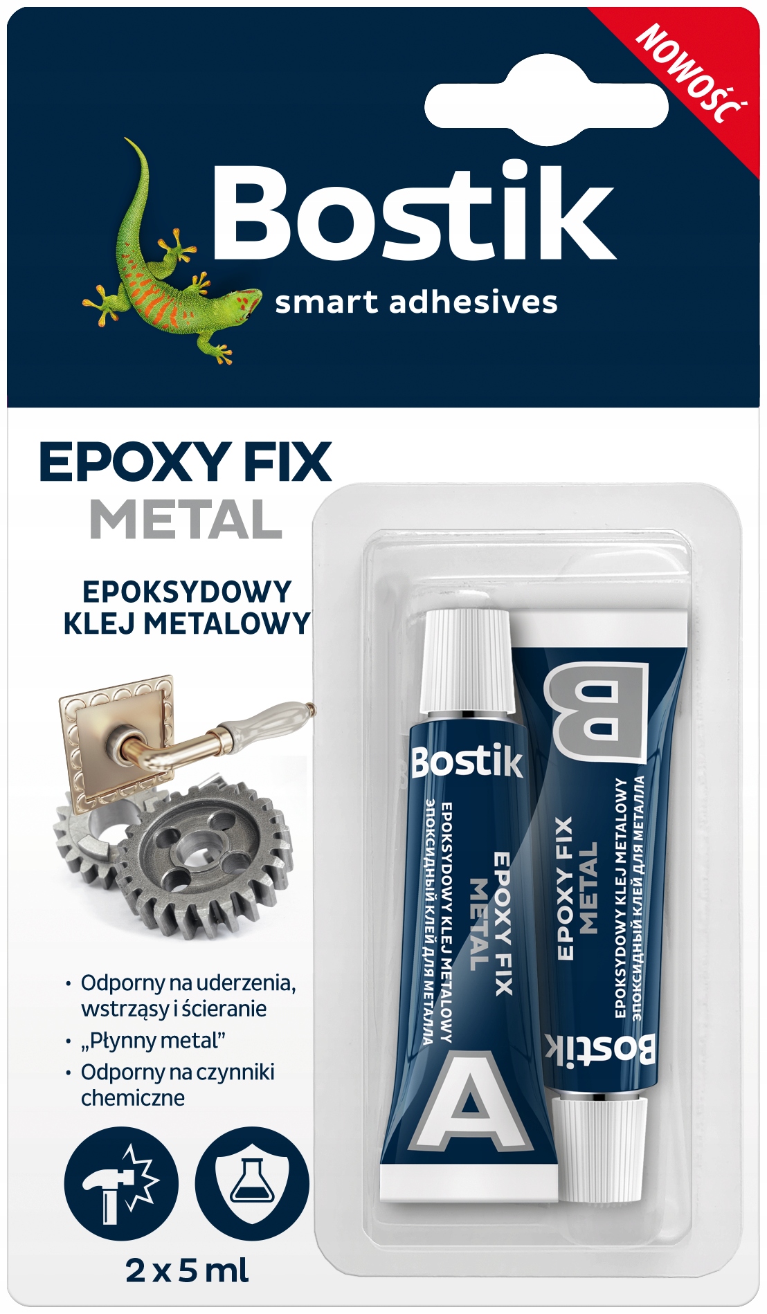 

Klej epoksydowy do metalu Fix Metal 2x5 ml Bostik