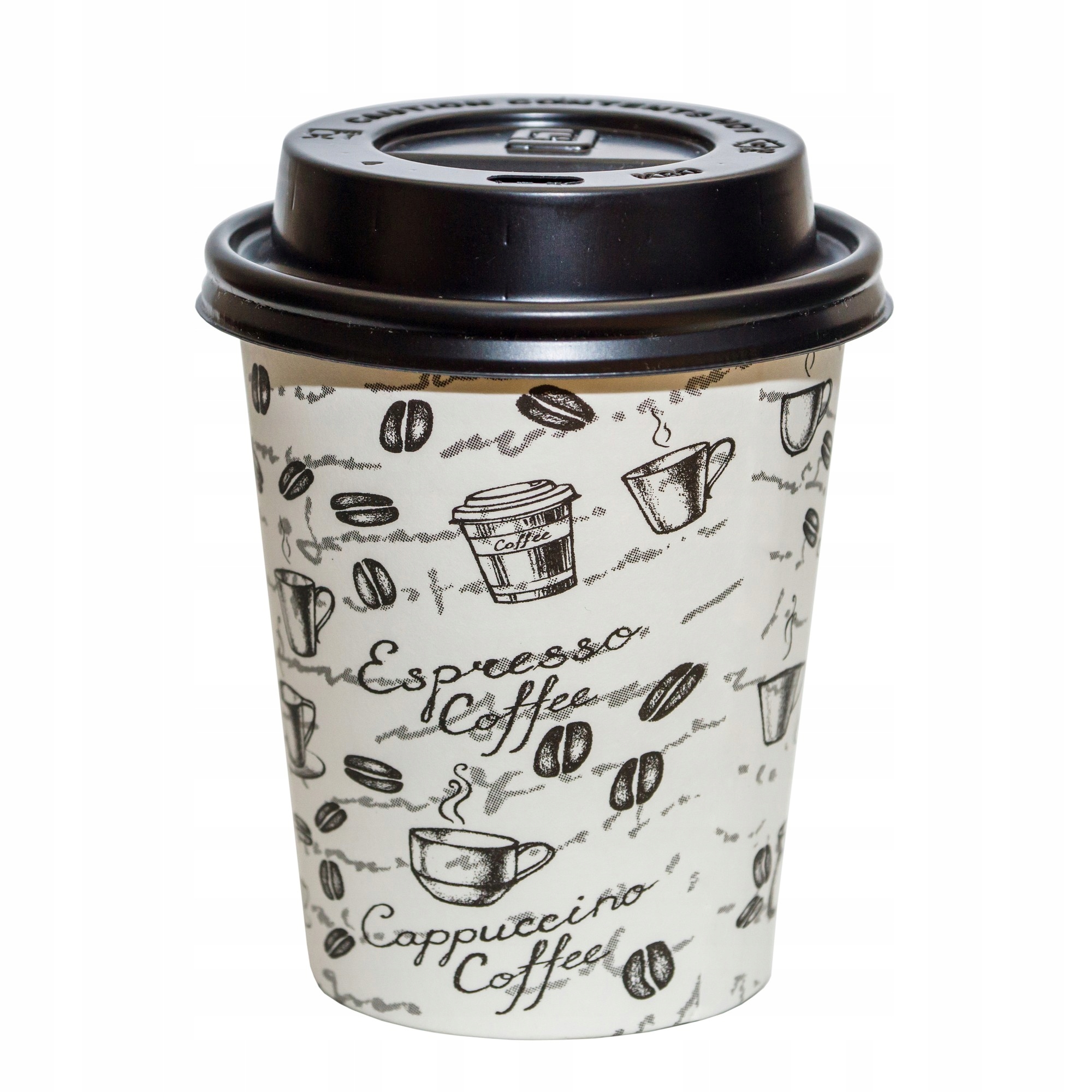 KUBKI PAPIEROWE DO KAWY 250ml 100 sztuk+WIECZKA