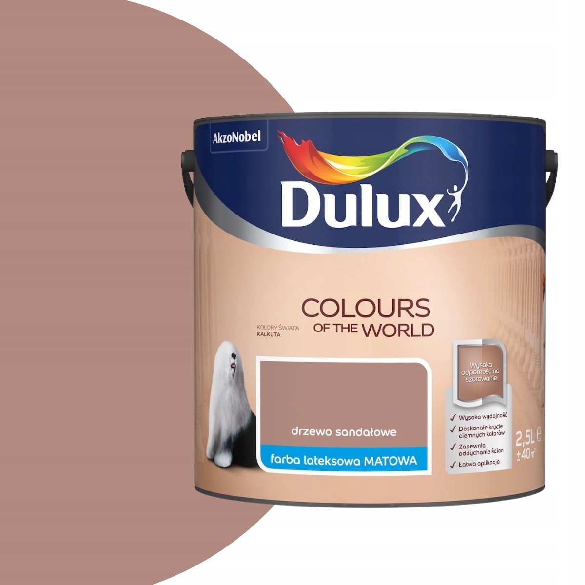 Dulux Barva Barvy světa 5L Sandálové dřevo