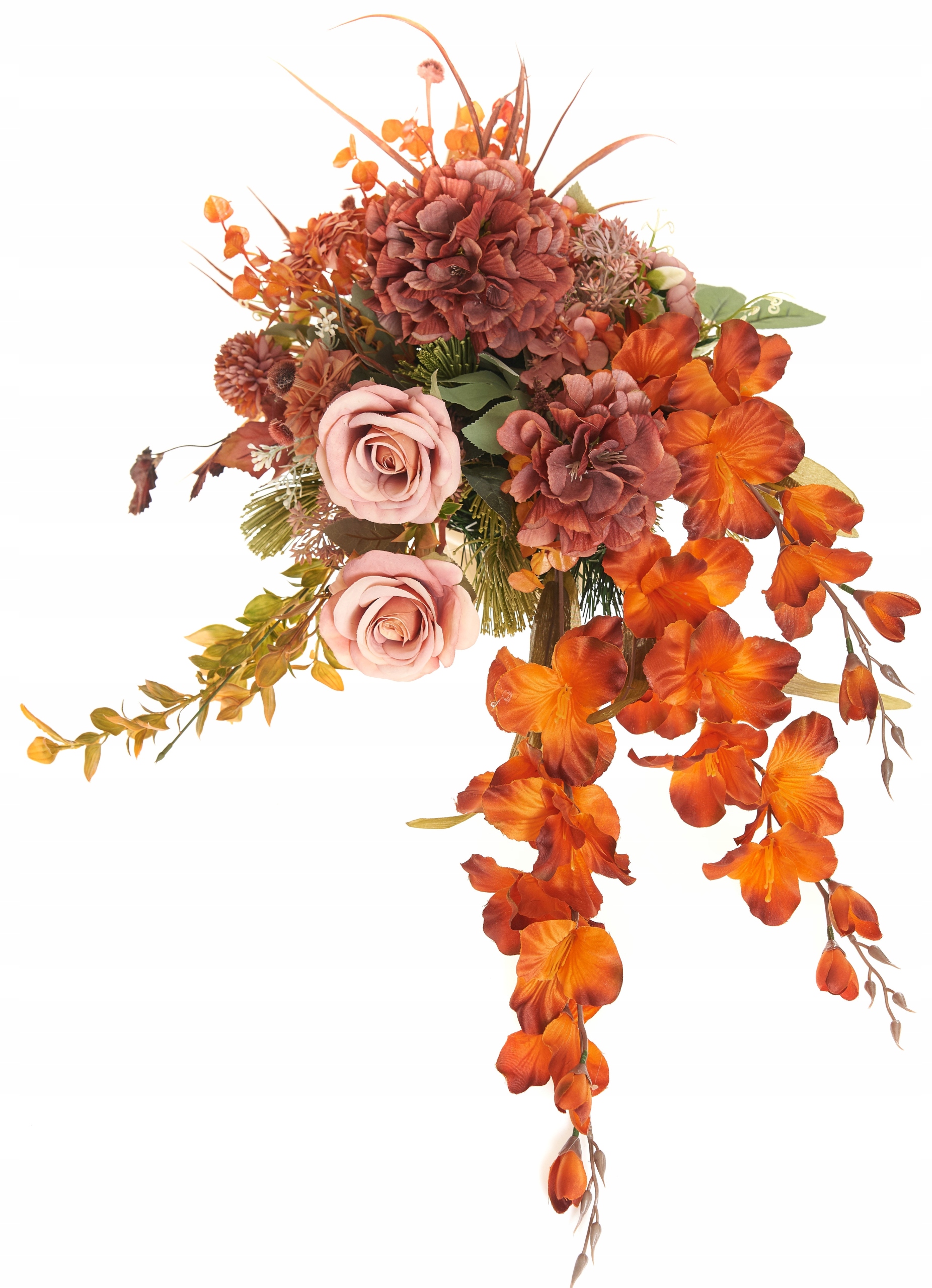 KOMPOZYCJA STROIK NA CMENTARZ GRÓB KWIATY SZTUCZNE