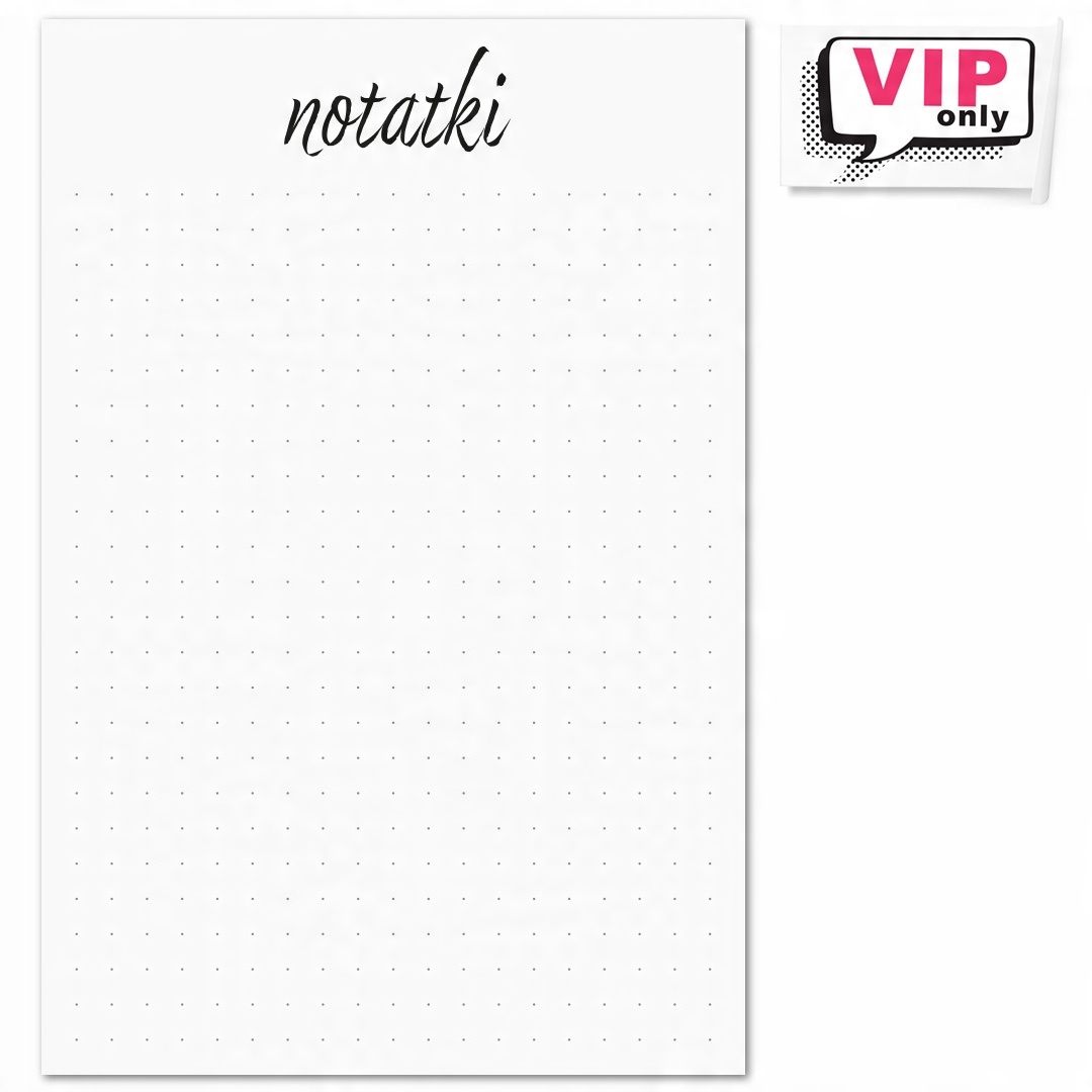 

Magnetyczny notatnik 10x15cm 50 kartek w kropki