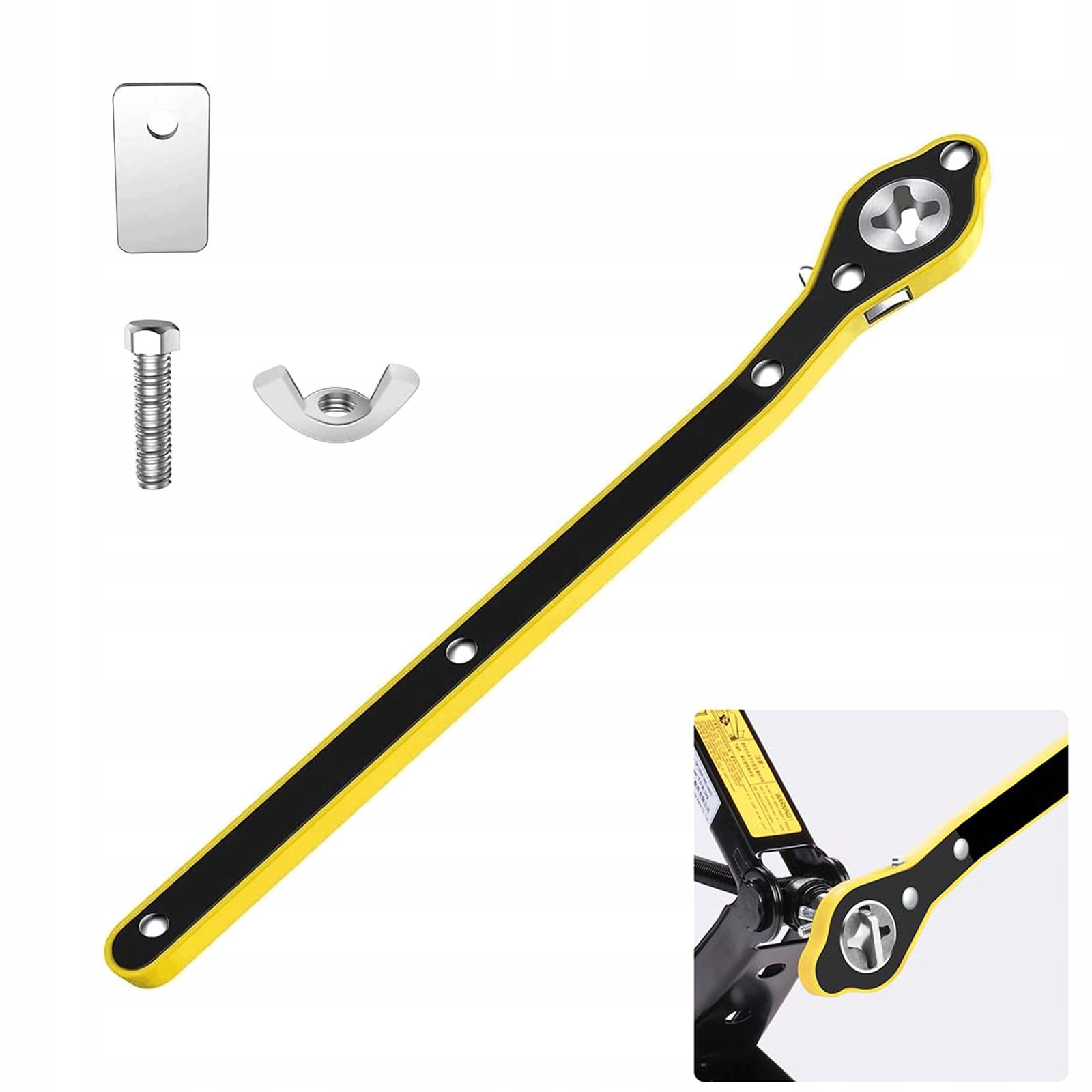 Klucz Z Grzechotką Mechanika Podnośników SAMOCHODOWYCH+Adapter