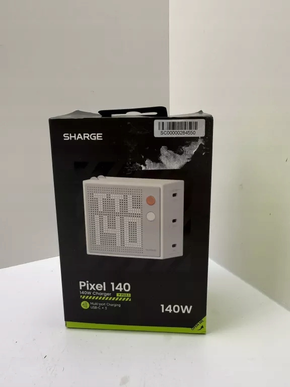 Sharge Pixel 140W Gray Ładowarka Sieciowa Usb-c Pd 3.1 3X Port Gan Led