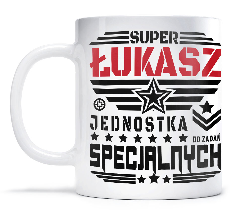 

Kubek Prezent Łukasz do zadań Specjalnych