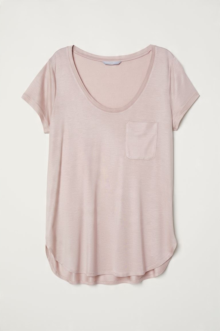 

Bluzka Koszulka top pudrowa H&m 38 M