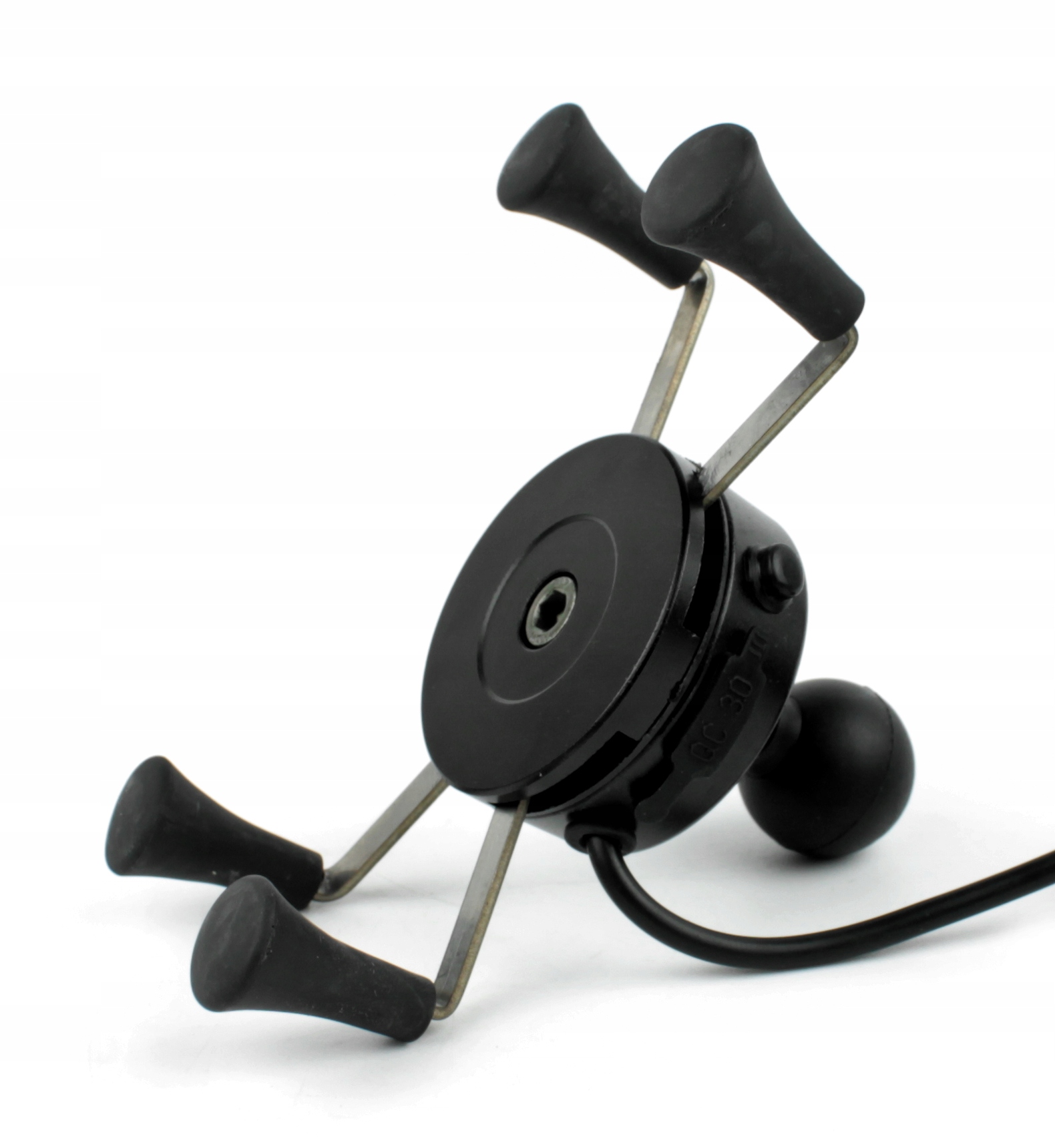 MOTOCYKLOWY UCHWYT TELEFONU Z MOCOWANIEM CZARNY Marka Leoshi