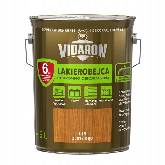 Lakierobejca Vidaron 4.5L Złoty dąb L19