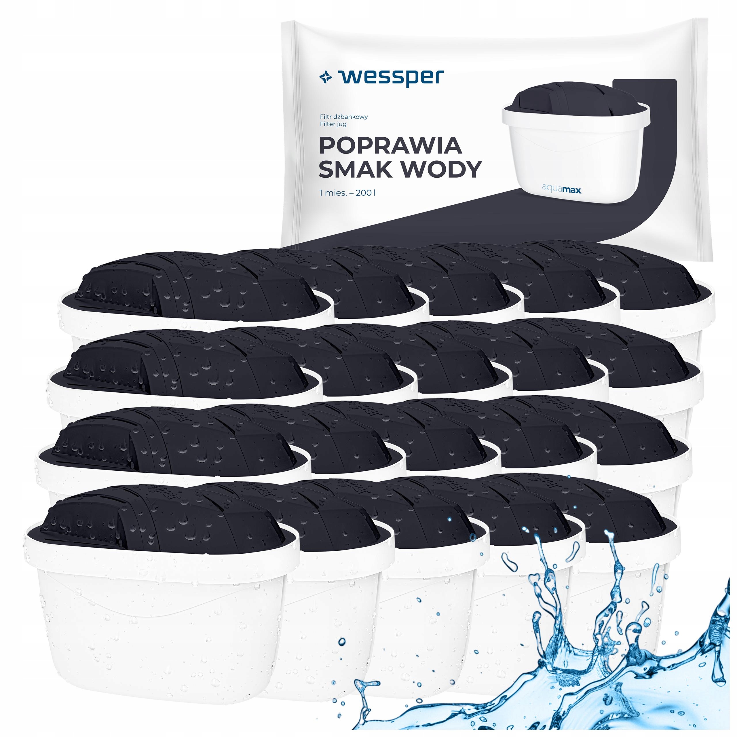 Filtr na vodu Wessper aquamax Sport pro konvice Brita Dafi, náhrada za 20 kusů