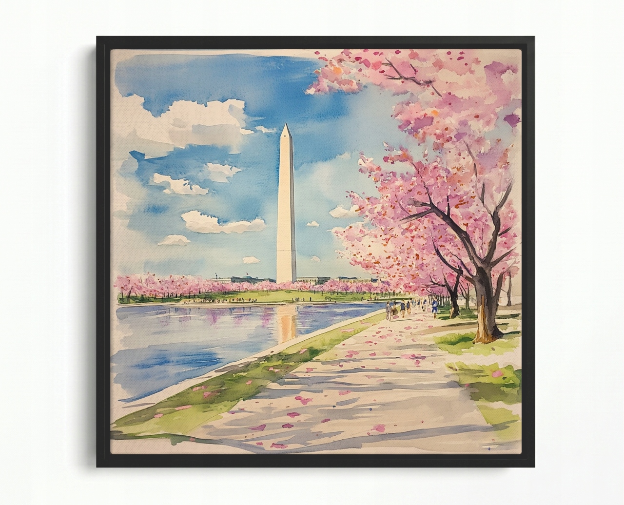 Obraz Rama American Box Město Washington Usa Památník Obelisk Jaro 60x60