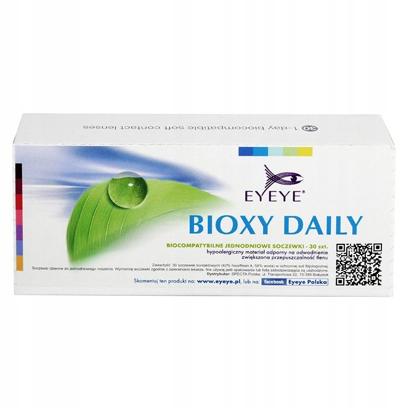 

Soczewki jednodniowe Eyeye Bioxy Daily 30 szt.